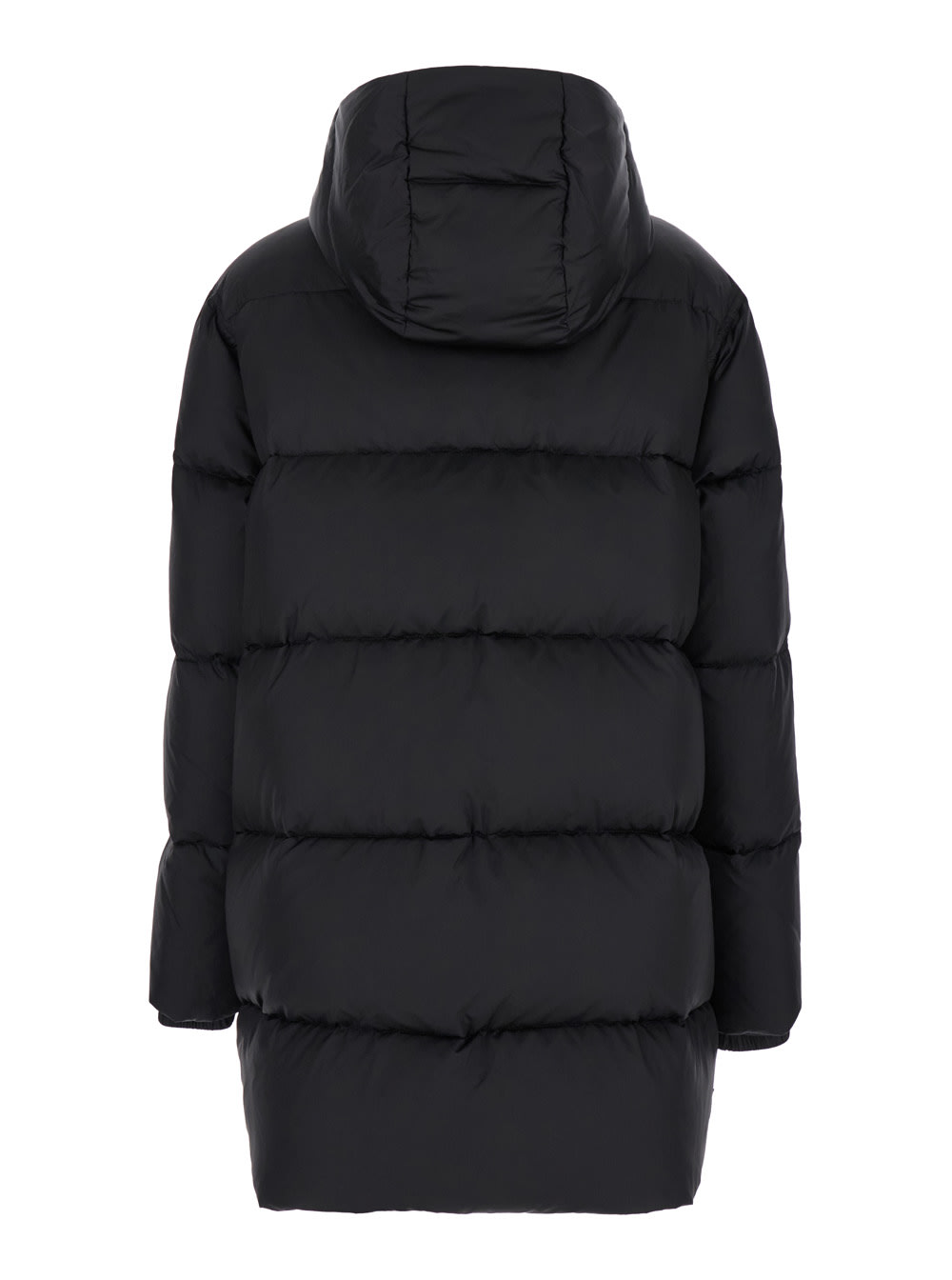 Shop Mauro Grifoni Black Quilted Down Jacket In Tech Fabric Woman