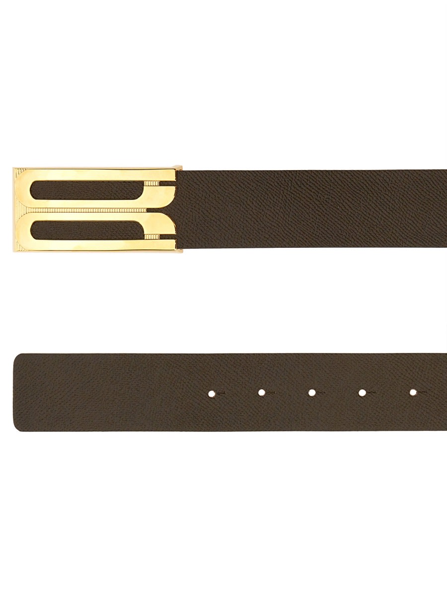 Shop Victoria Beckham Leather Belt In Brown