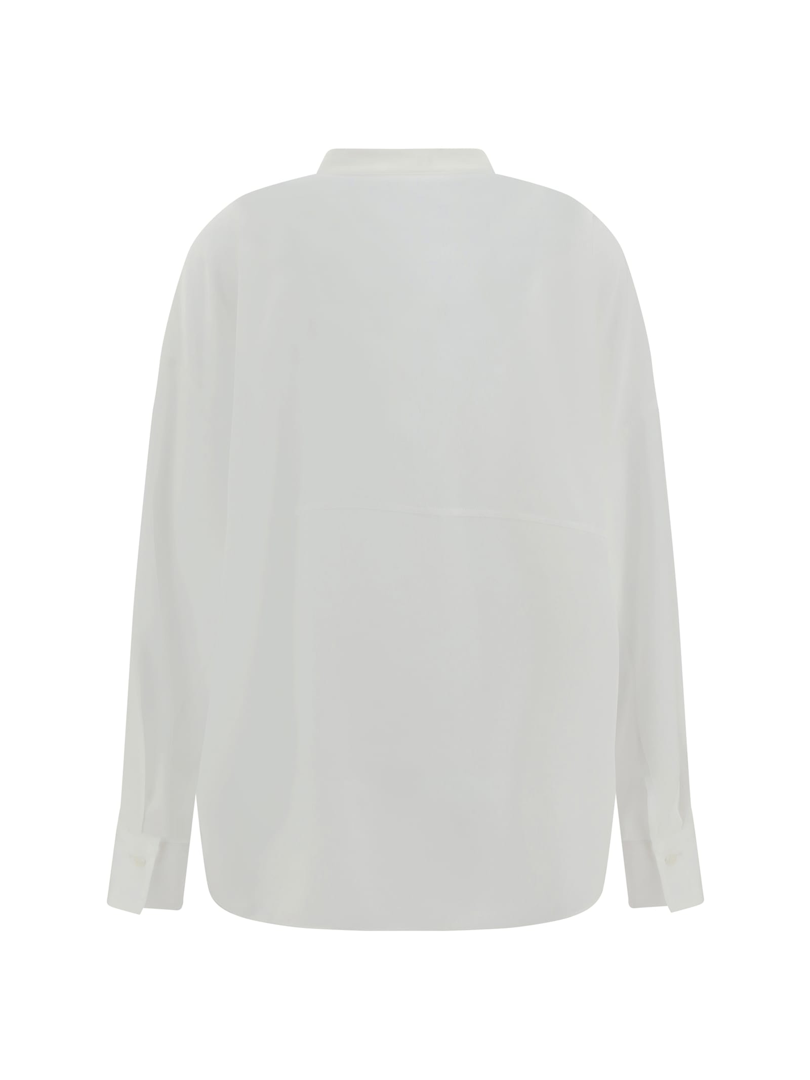 Brunello Cucinelli V-neck Blouse In White