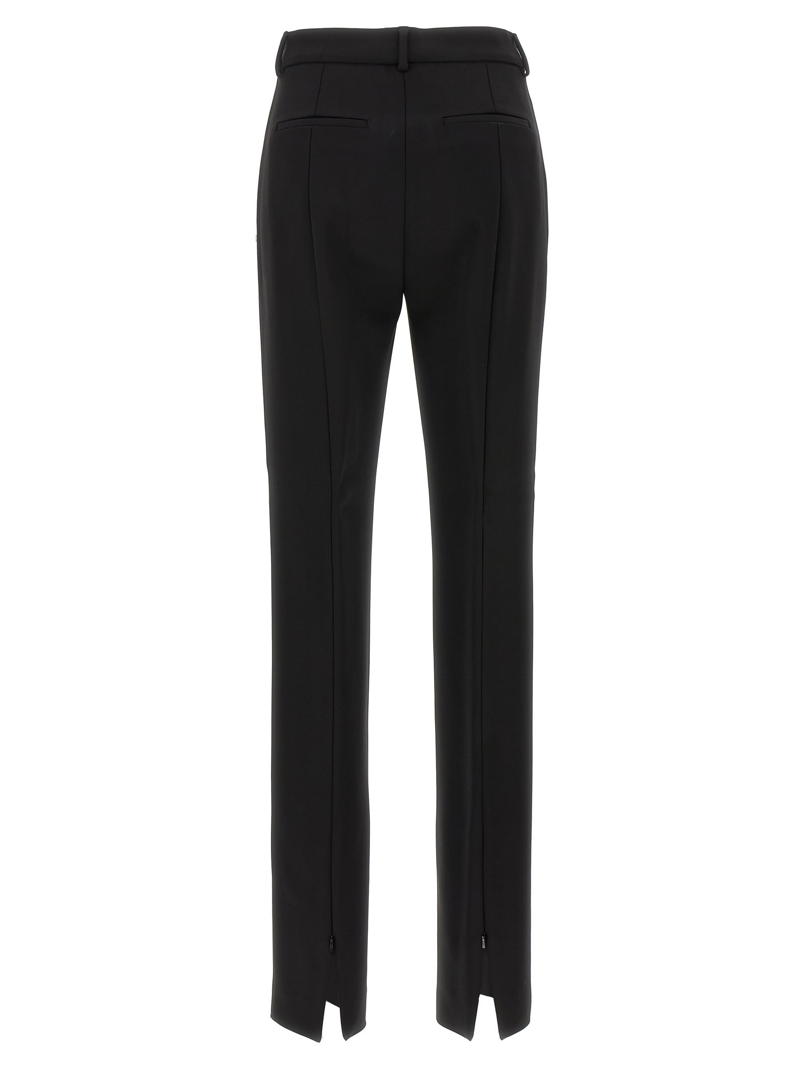 Sportmax Trousers Featuring Back And Side Pockets In Black