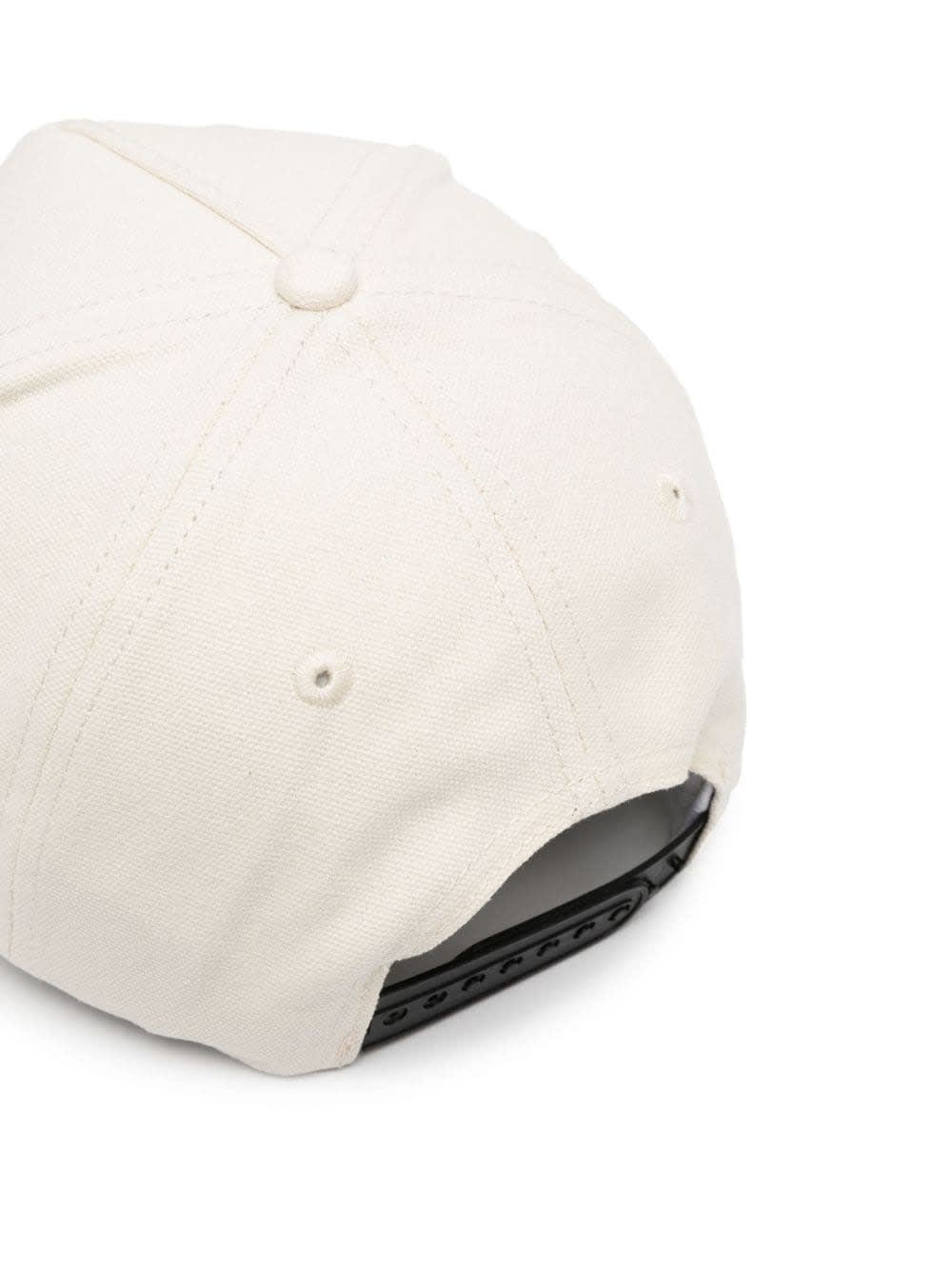 Shop Palm Angels White Baseball Hat With Logo