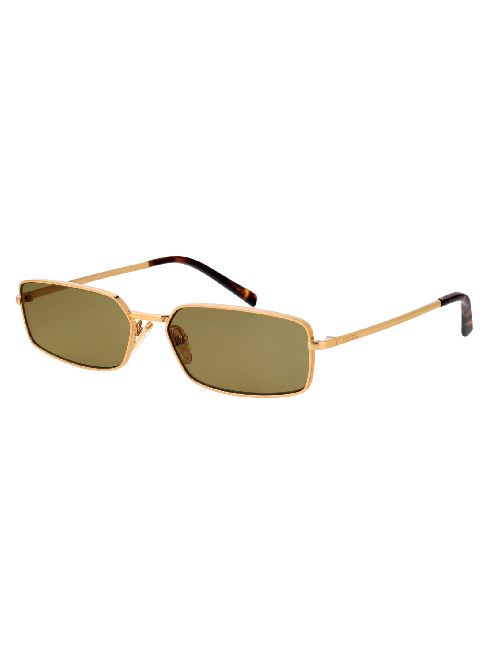 Shop Prada 0pr A60s Sunglasses In 5ak70g Gold