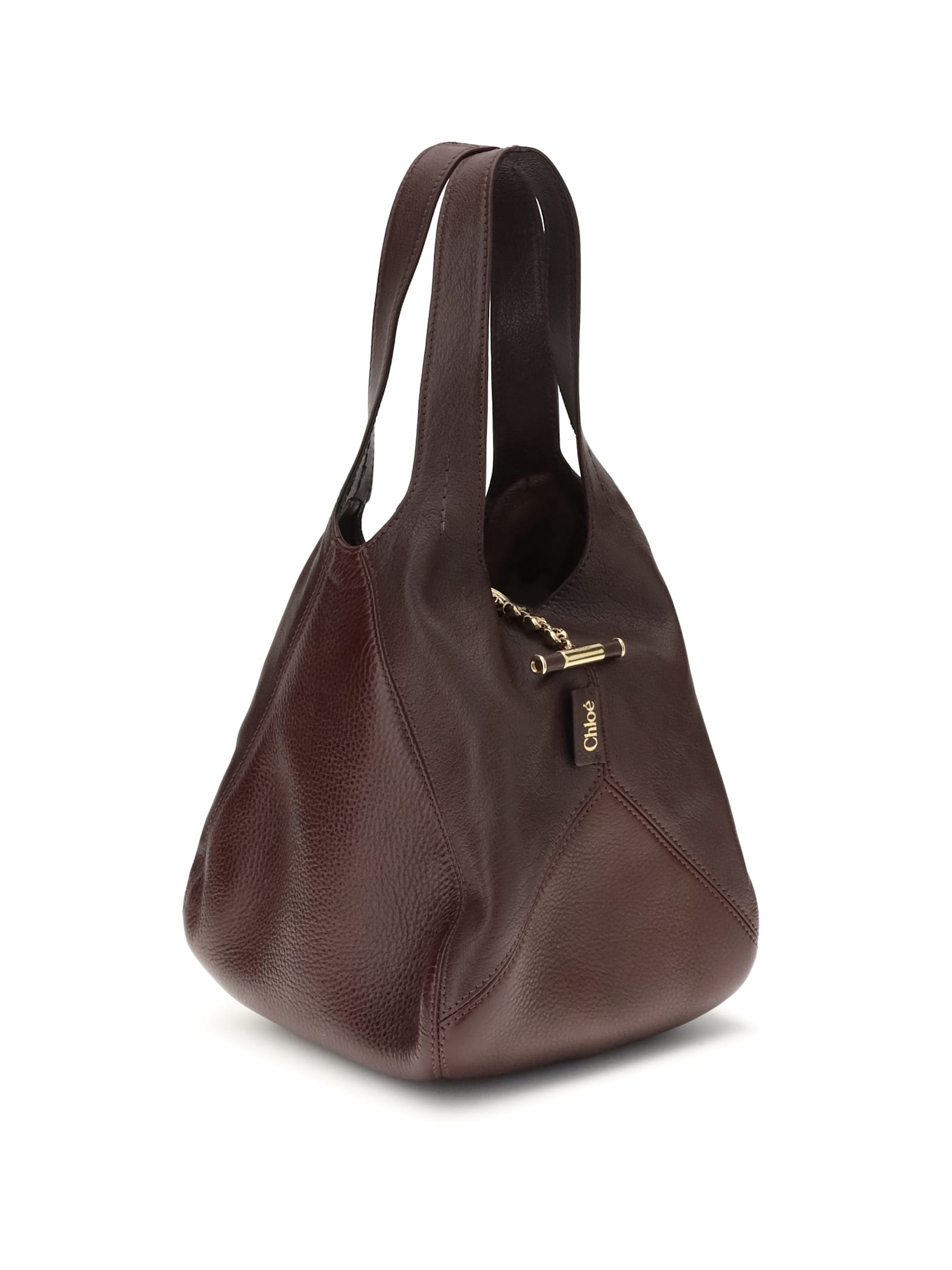 Chloé Small Balloon Shoulder Bag In Brown