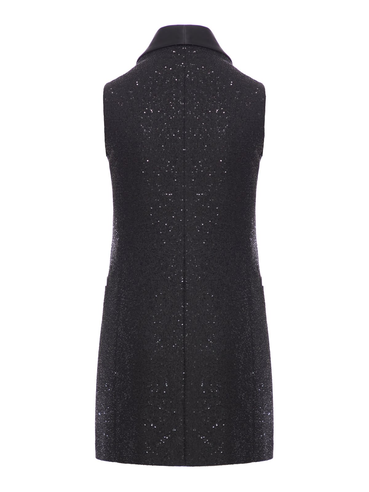 Shop Max Mara Embellished Sleeveless Dress In Black