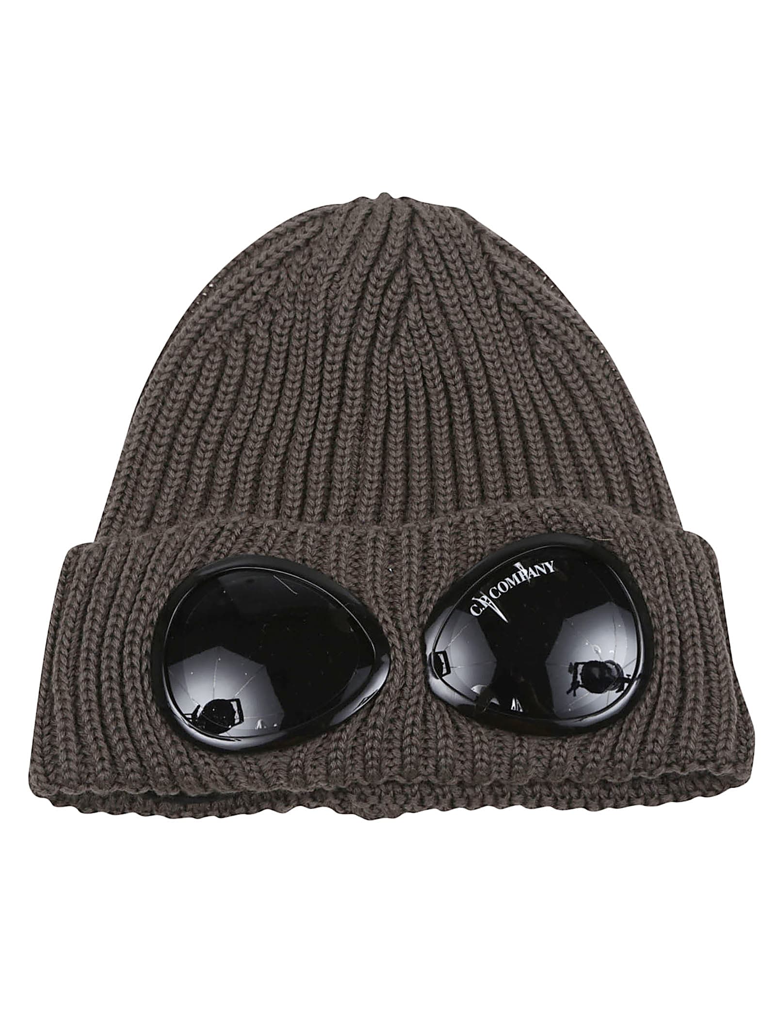 C.p. Company Accessories Knit Cap In Extrafine Merino Wool In Gray