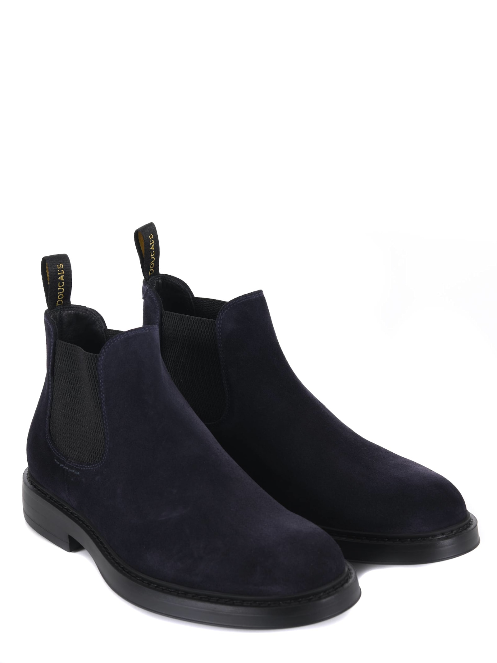 Shop Doucal's Doucals Suede Ankle Boots In Blue