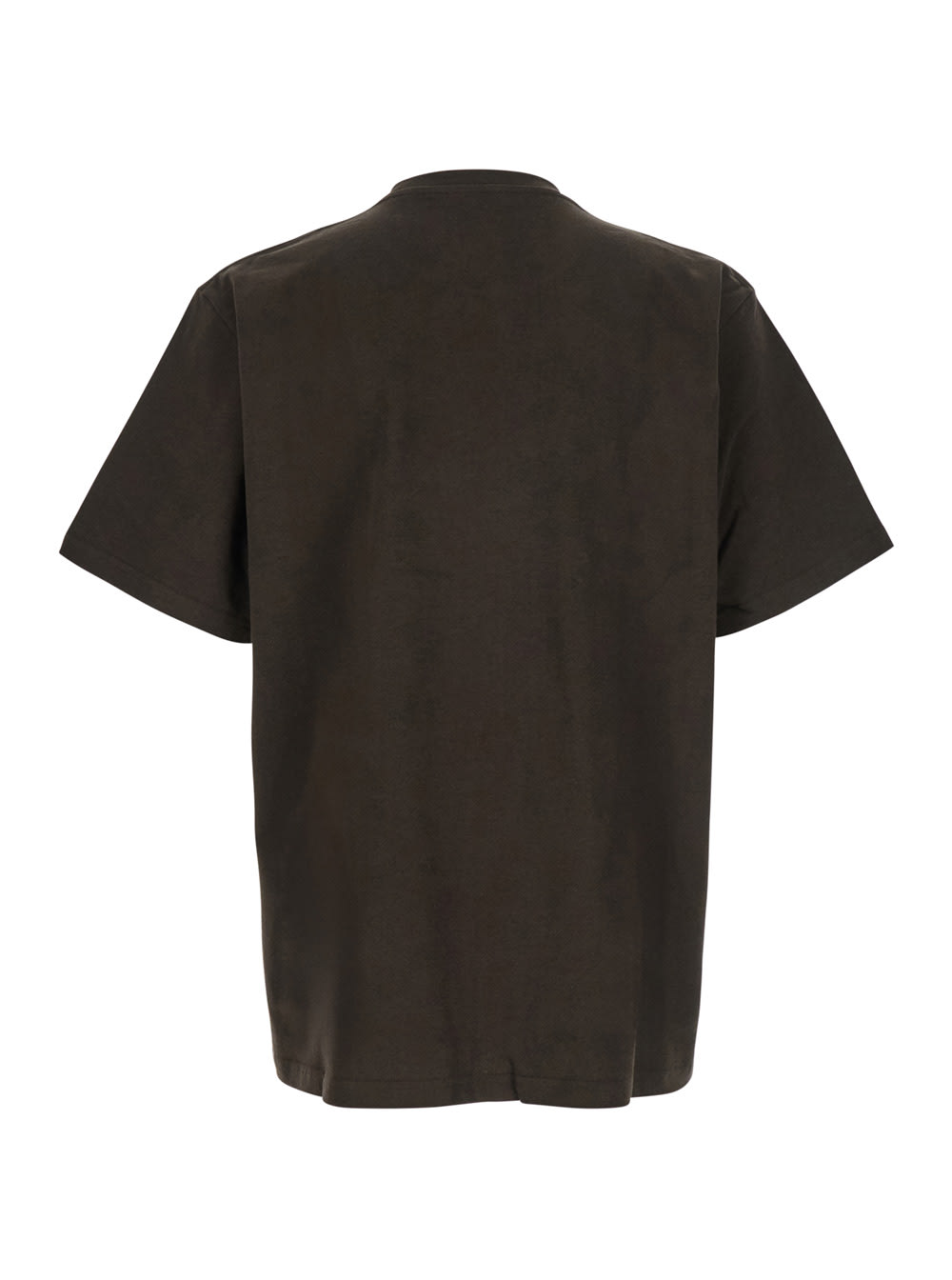 Jw Anderson Anchor Embroidery T-shirt In Brown