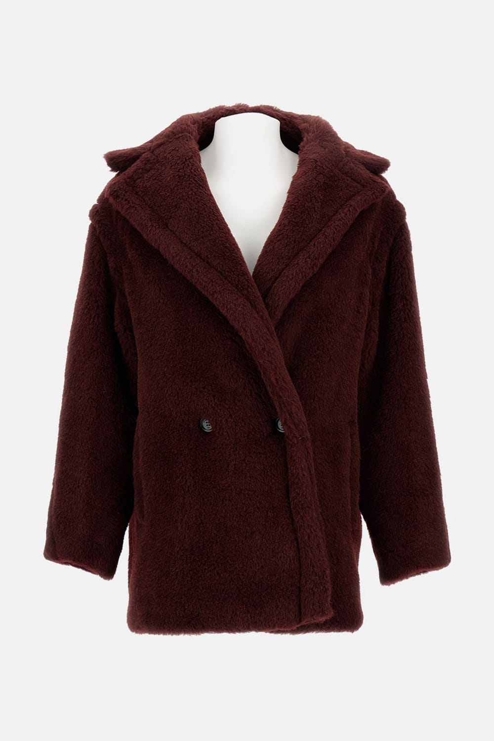 Max Mara Cherry Tedgirl Teddy Bear Icon Coat Coat In Brown