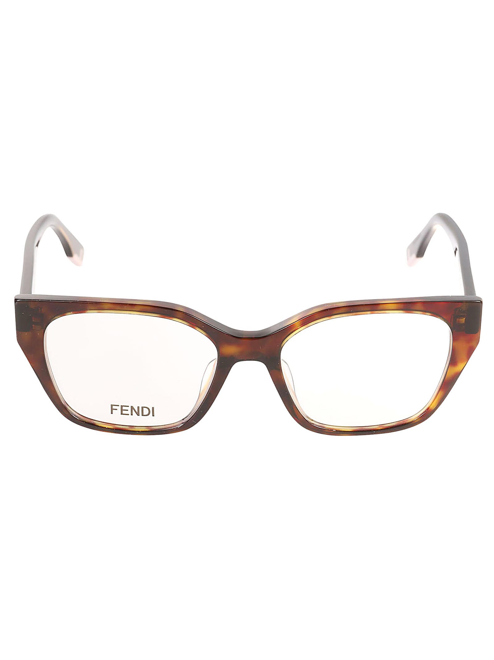 Shop Fendi Flame Effect Classic Glasses In 052 - Black