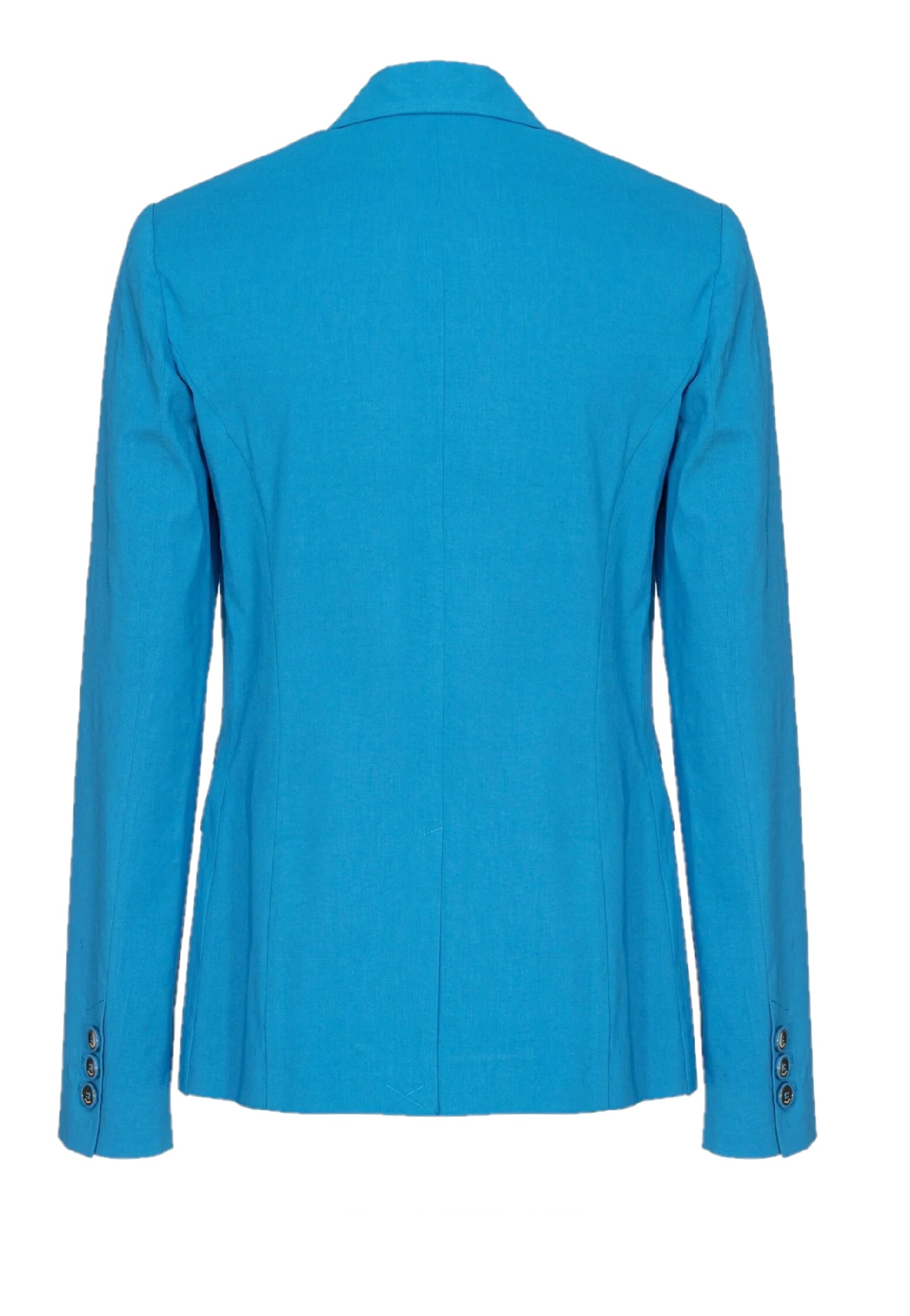 Shop Pinko Single-breasted Jacket In Light Blue