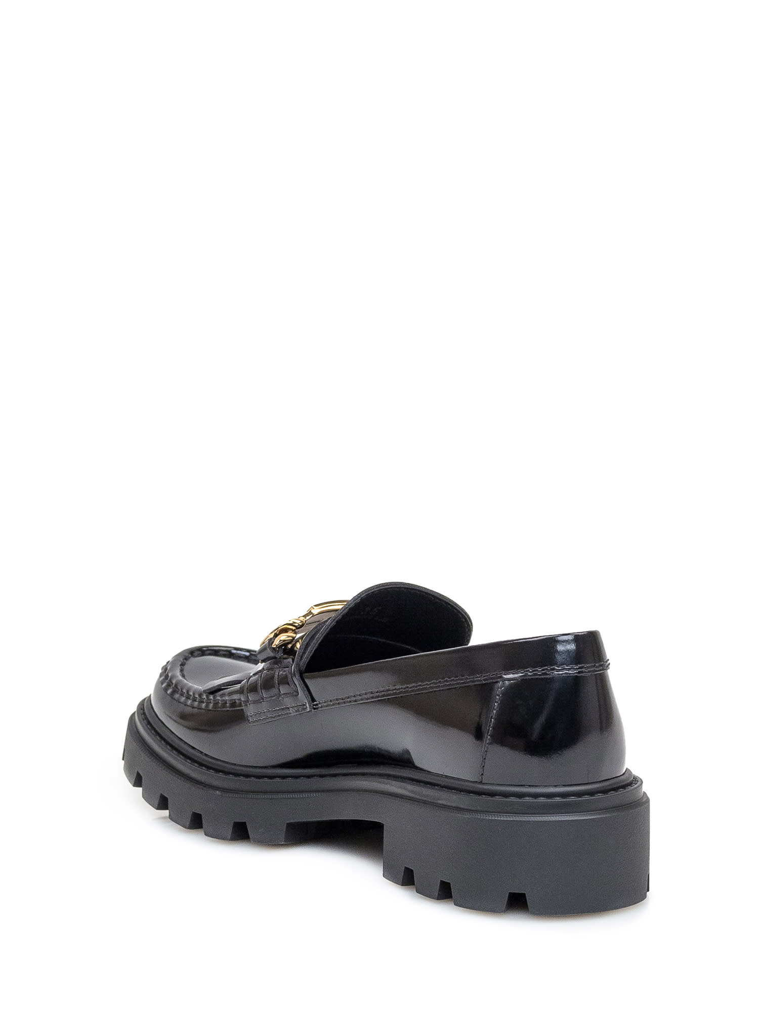 Shop Tod's Loafers In Nero