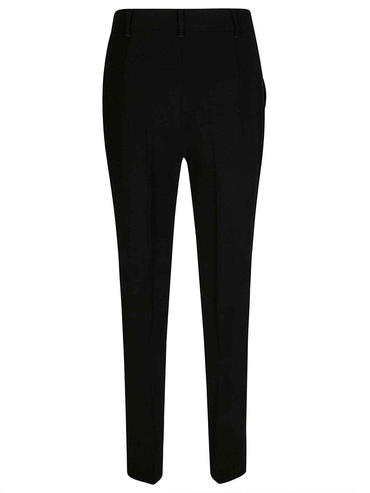 Shop Max Mara Jerta Straight Fit Tailored Trousers In Black