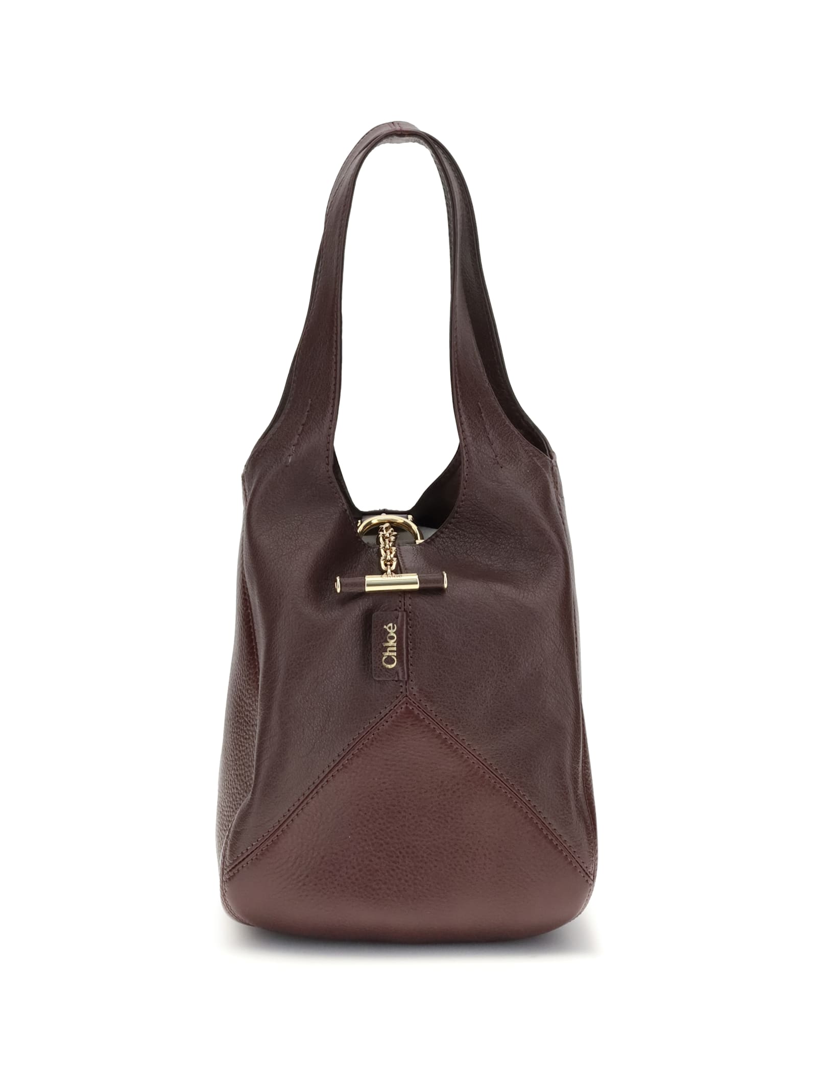 Chloé Small Balloon Shoulder Bag In Brown