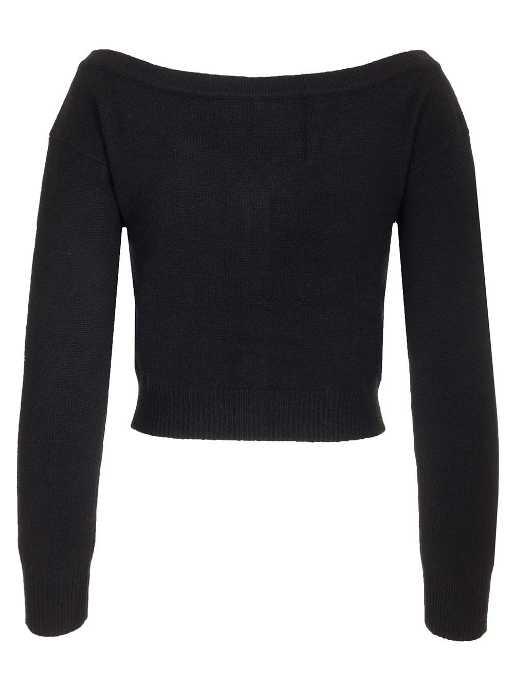 Lisa Yang Beata Off-shoulder Cashmere Cardigan In Black