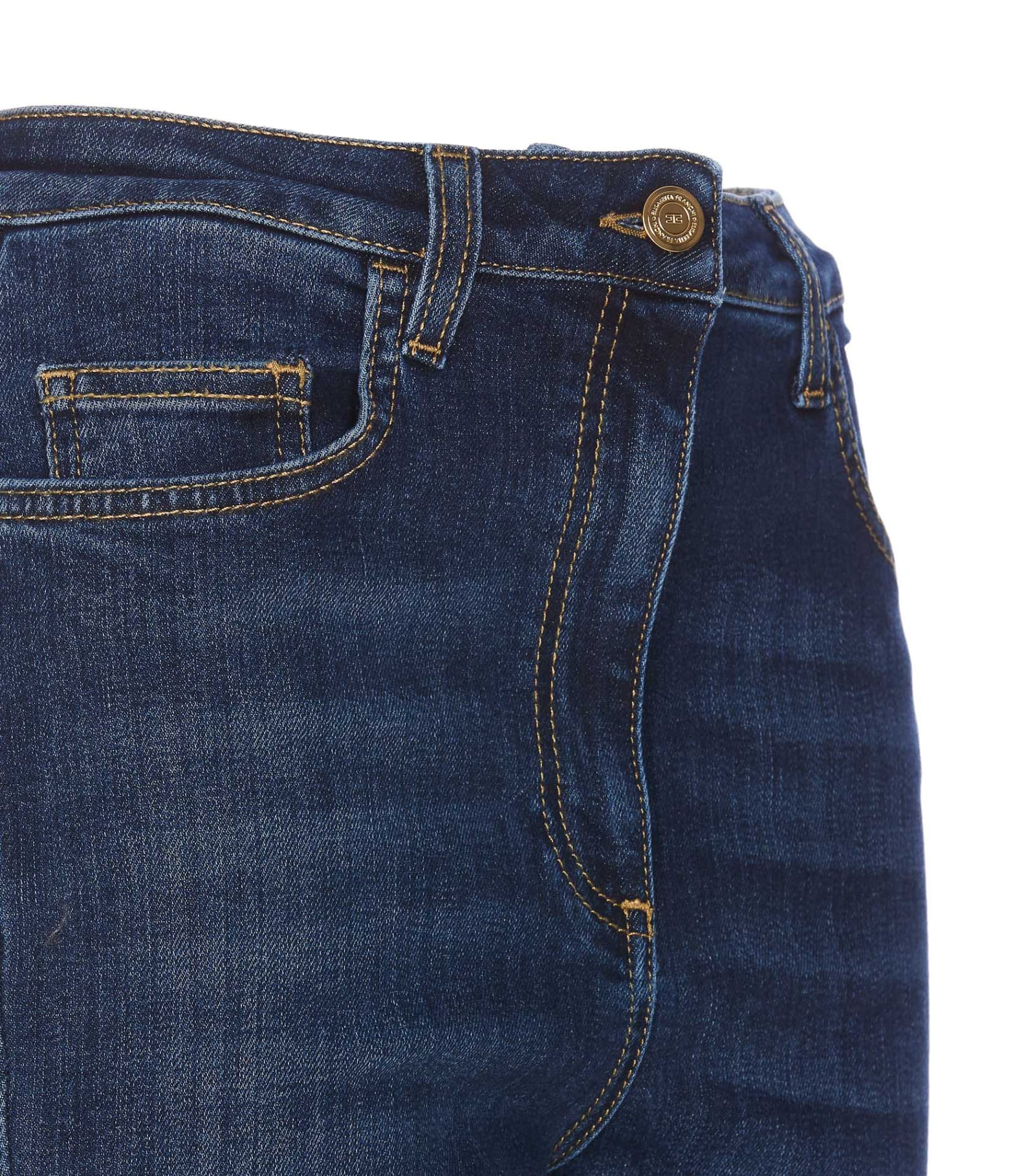 Shop Elisabetta Franchi Jeans In Blue