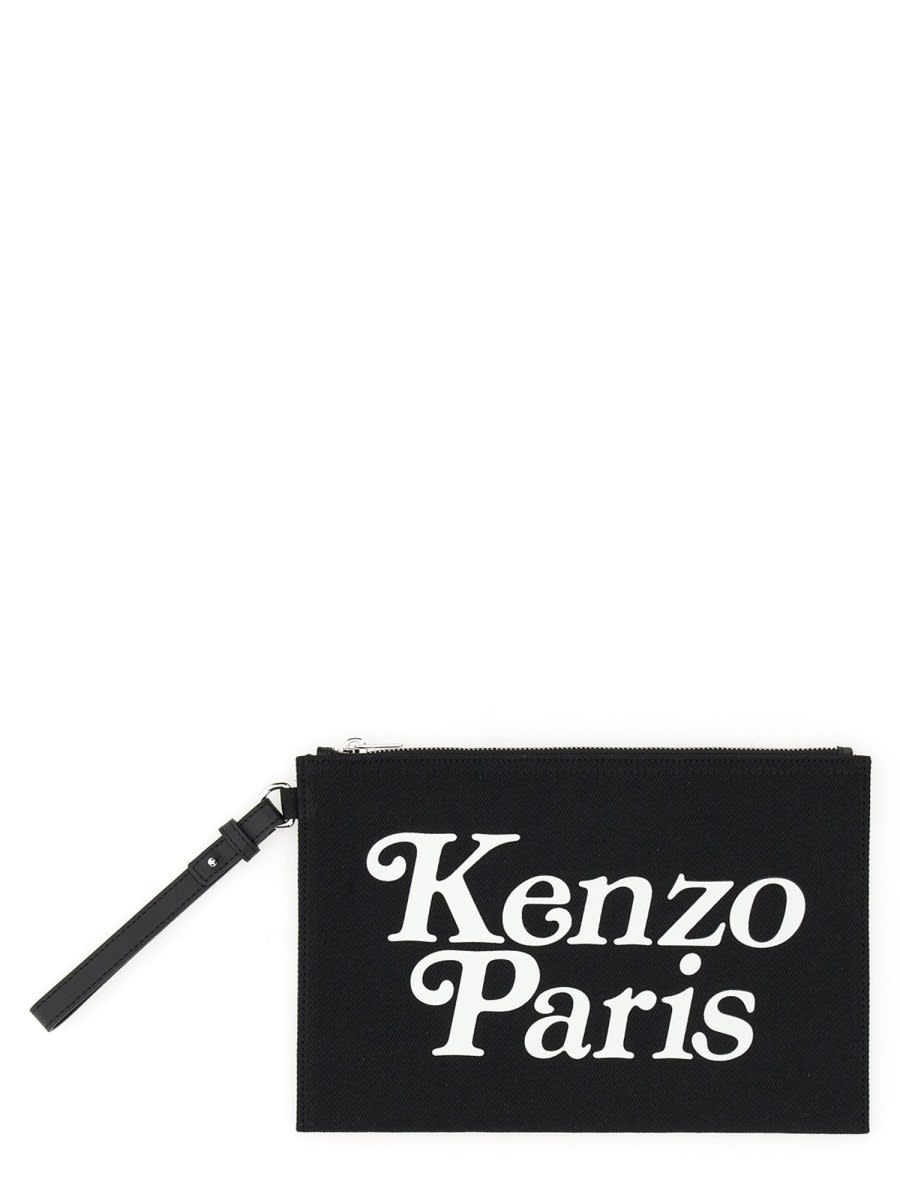 Shop Kenzo Large Pochette In Black