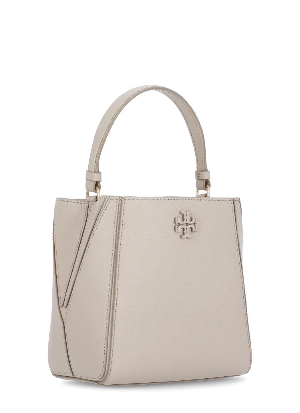 Shop Tory Burch Mcgraw Bag In Beige