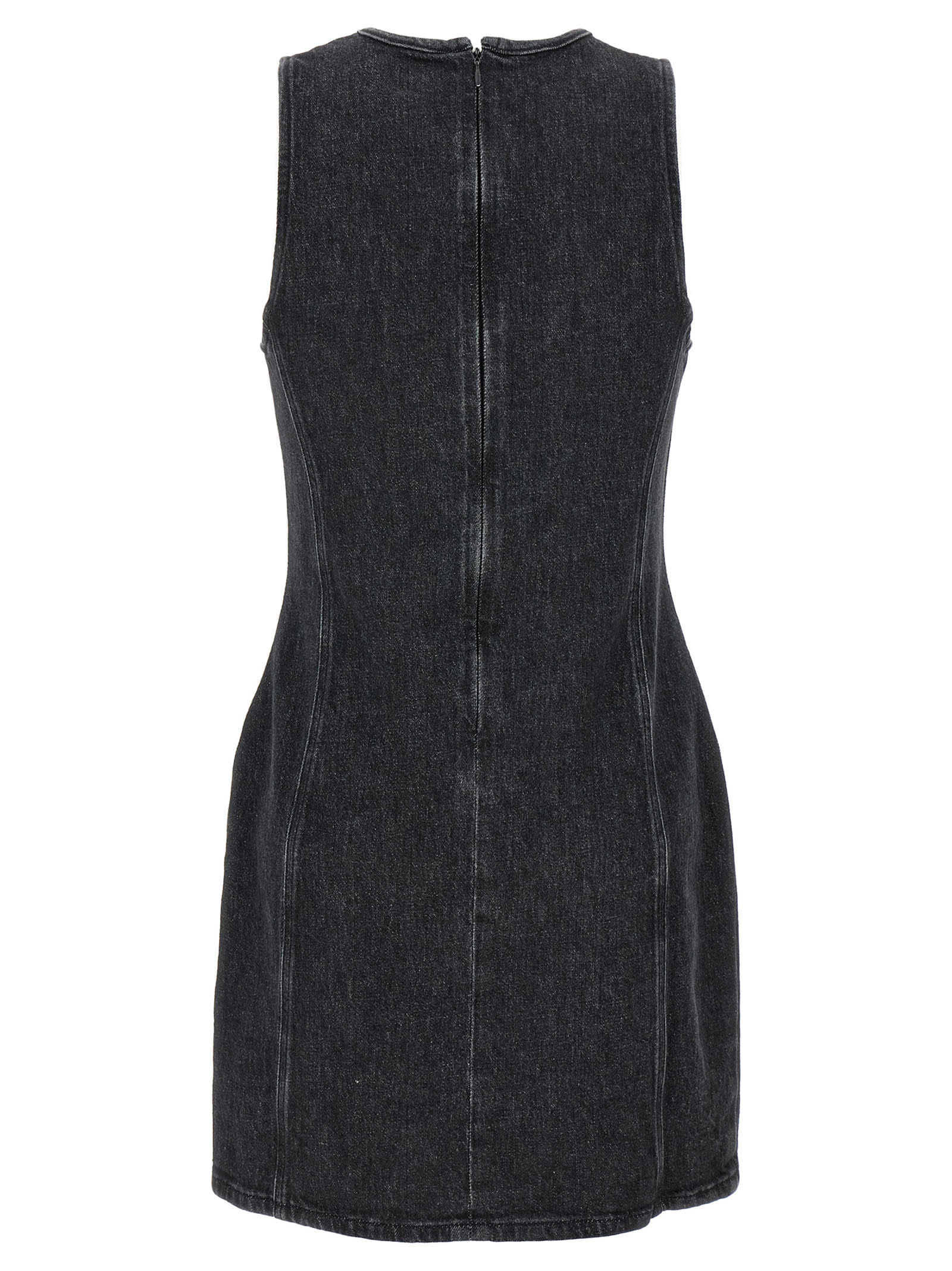 Diesel Mini Denim Dress In Black