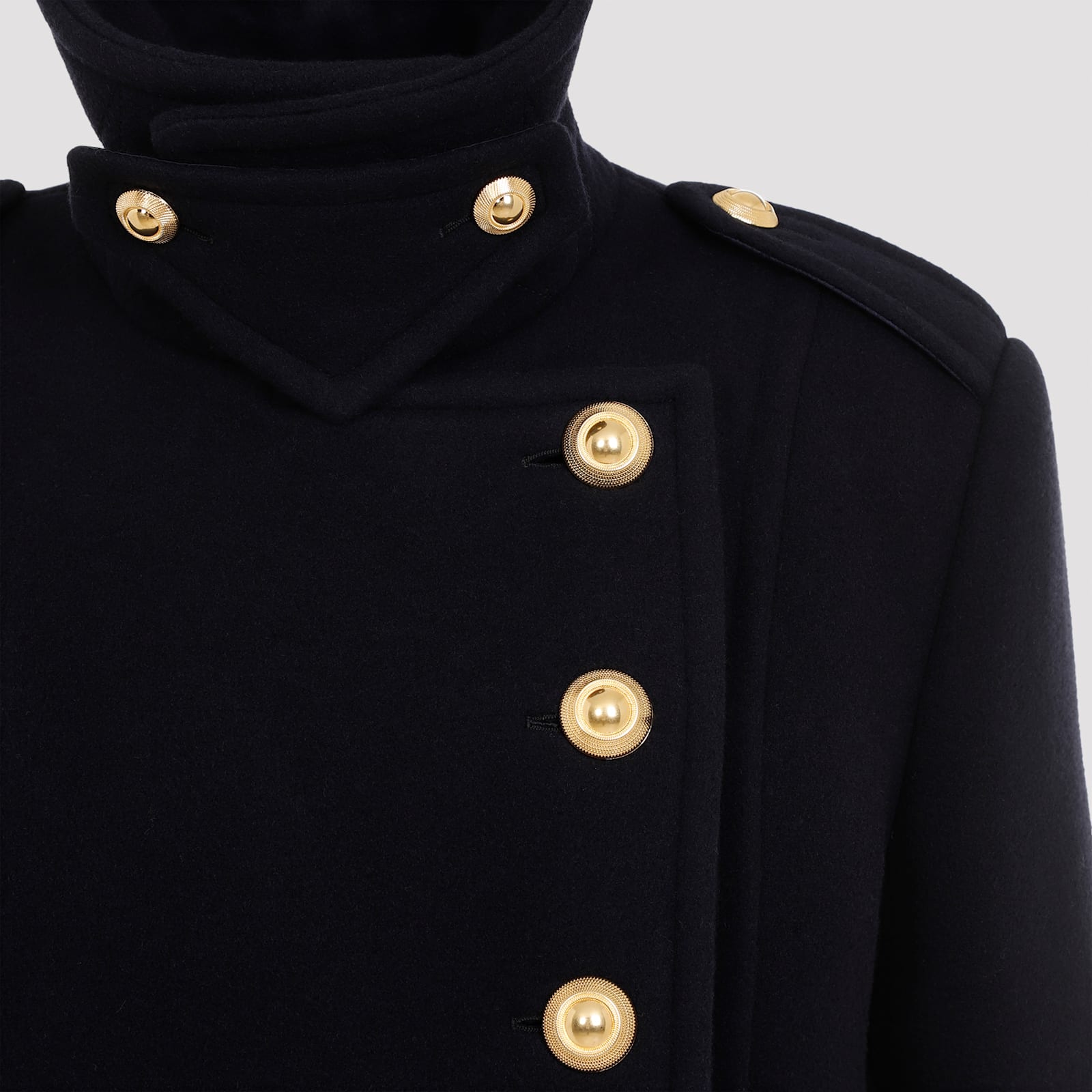 Shop Tom Ford Virgin Wool Coat In Navy