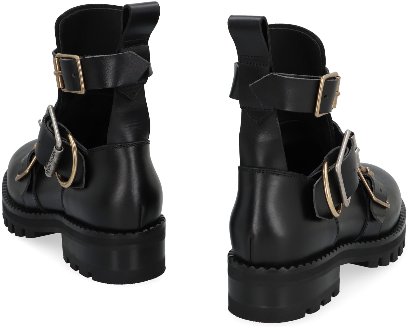 Shop Vivienne Westwood Rome Leather Ankle Boots In Black
