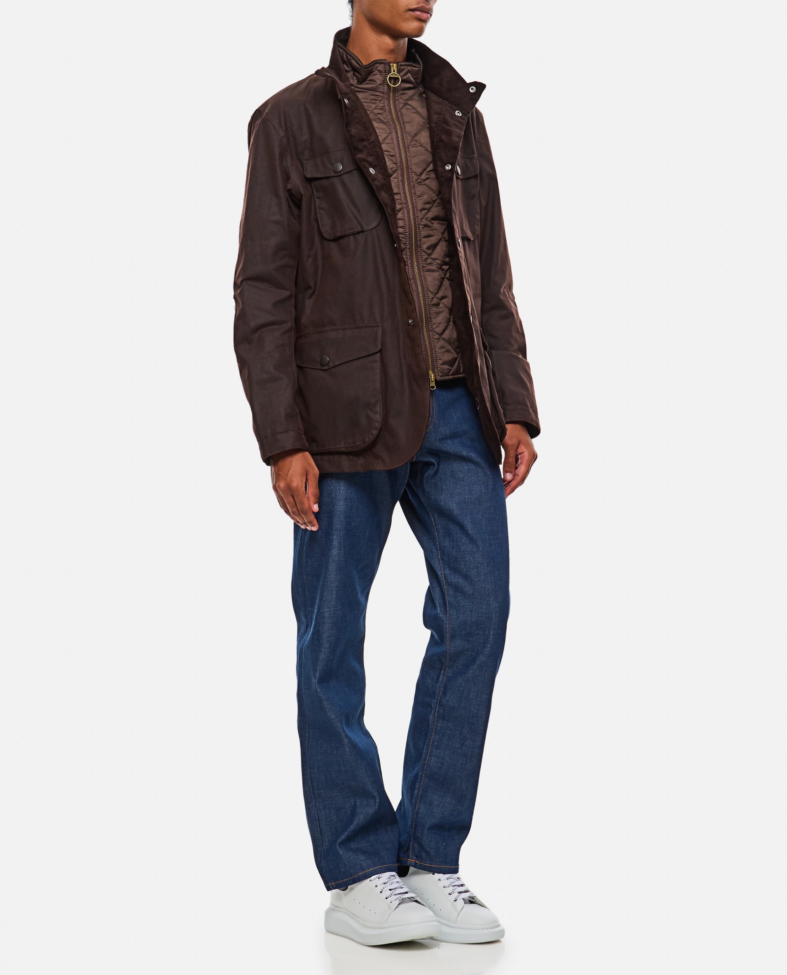 Shop Barbour Ogston Wax Jacket In Brown