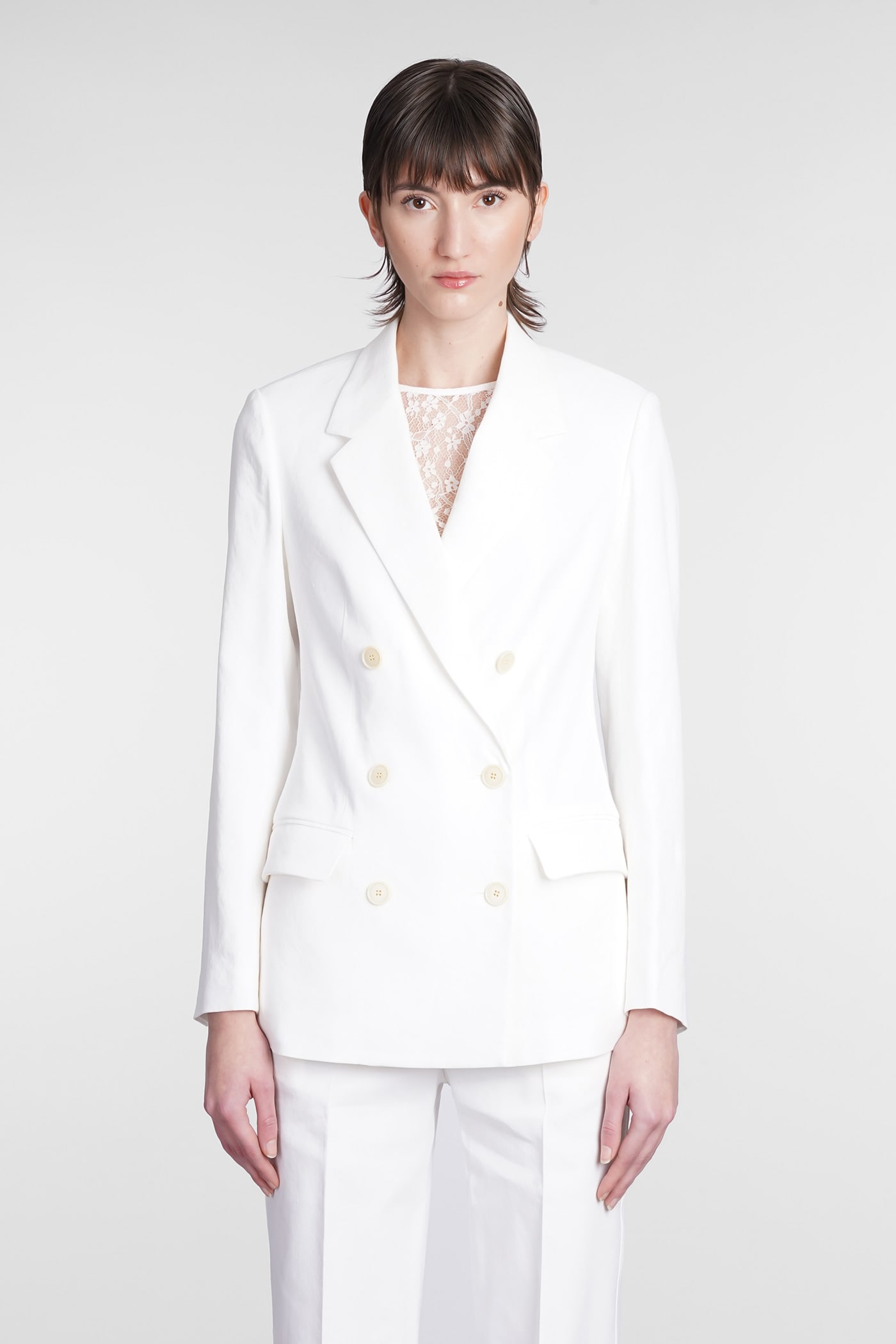 Isabel Marant Sheril Double-breasted Blazer In White In White