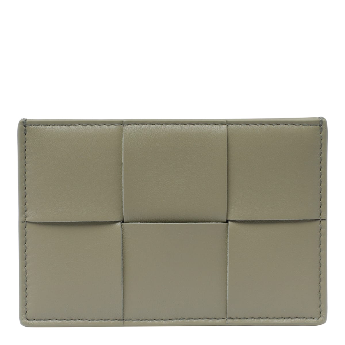 Shop Bottega Veneta Cassette Credit Card Case In Green