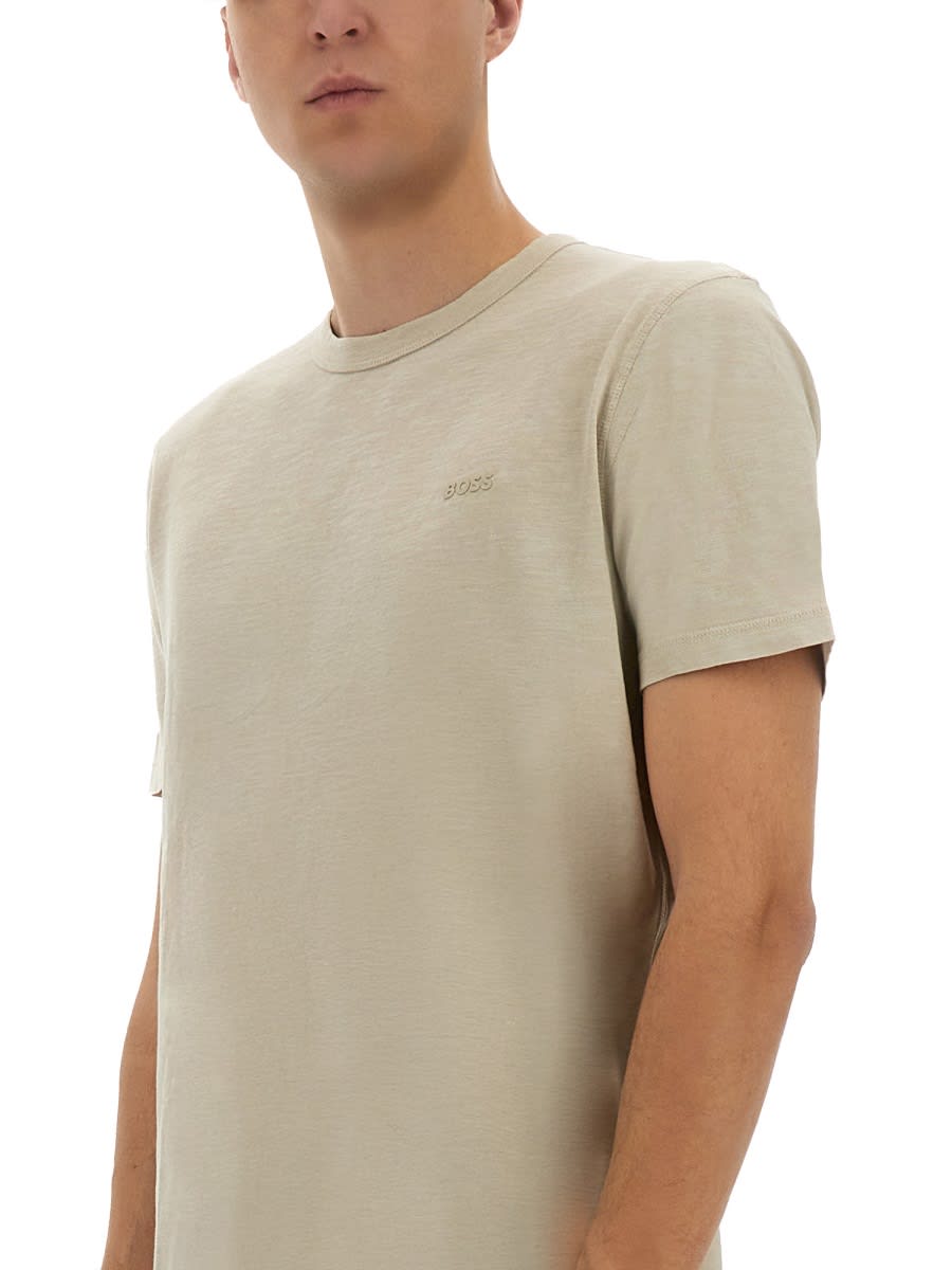Hugo Boss Boss Beige Cotton T-shirts