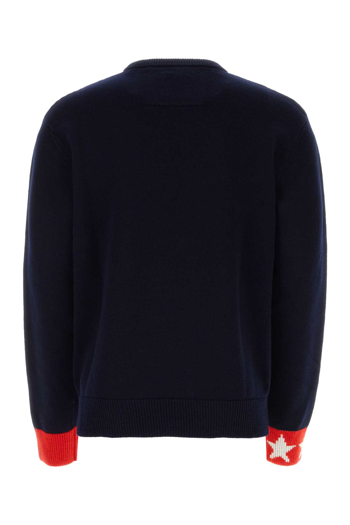 Shop Givenchy Midnight Blue Wool Sweater In Navyred