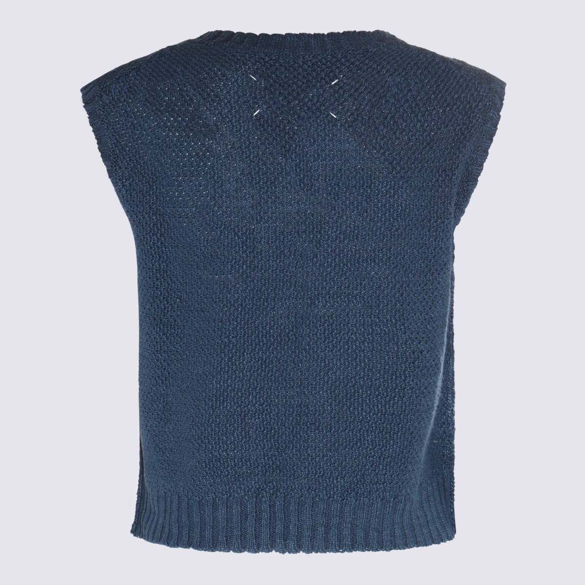 Shop Maison Margiela Blue Hemp Vent Top