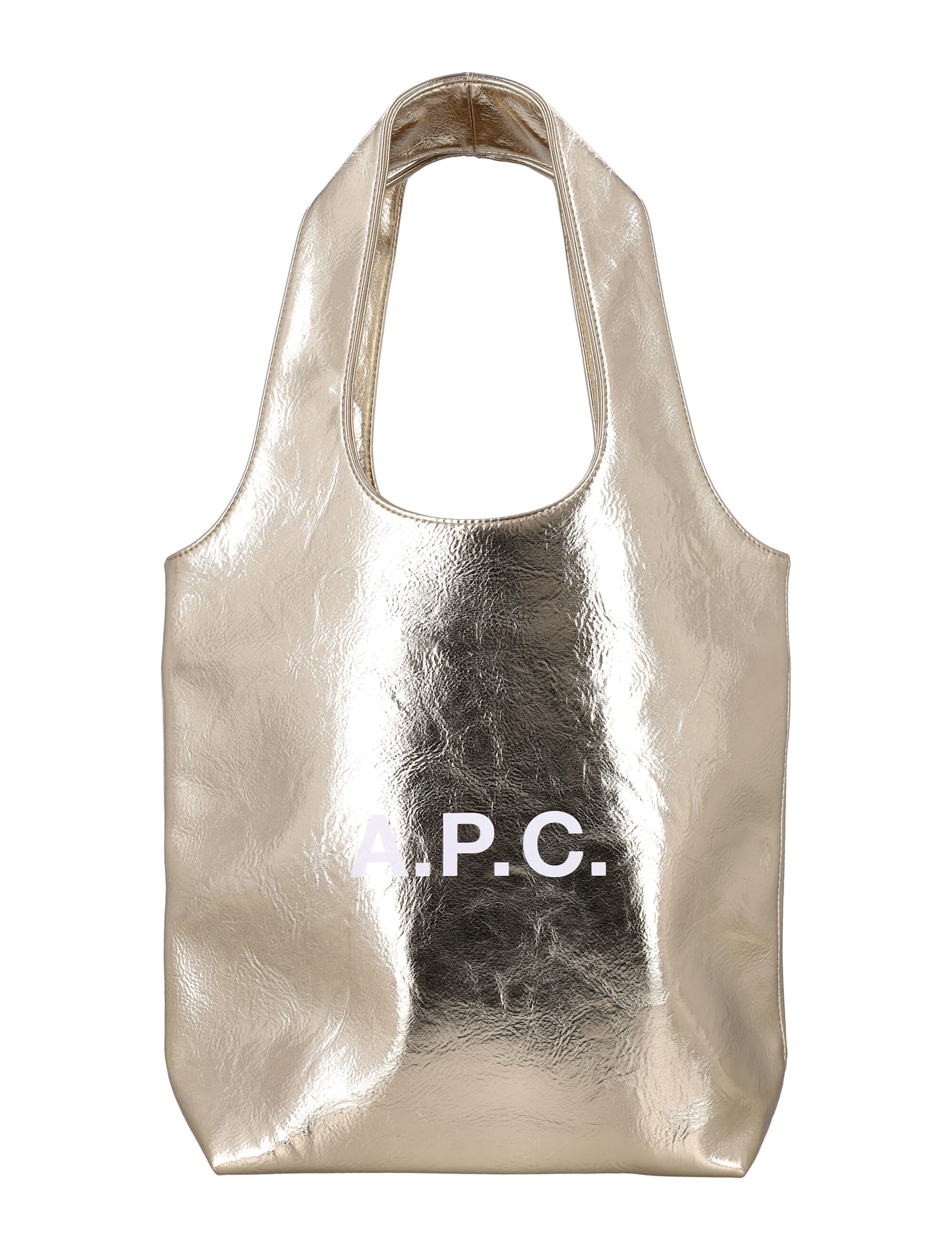 Apc A.p.c. Ninon Small Tote Bag In Gold