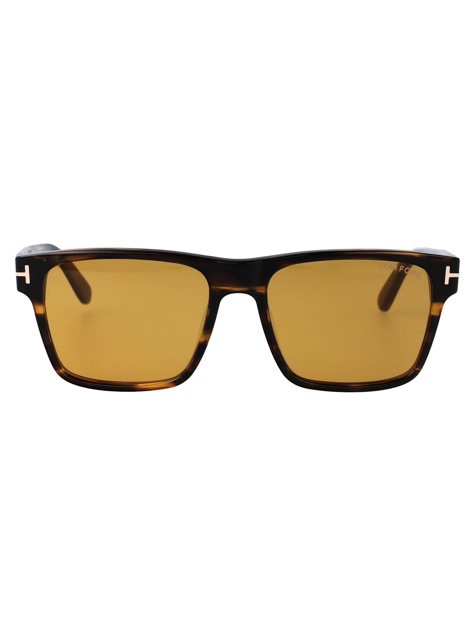 Tom Ford Eyewear Calder Square Frame Sunglasses In Avana/altro / Marrone