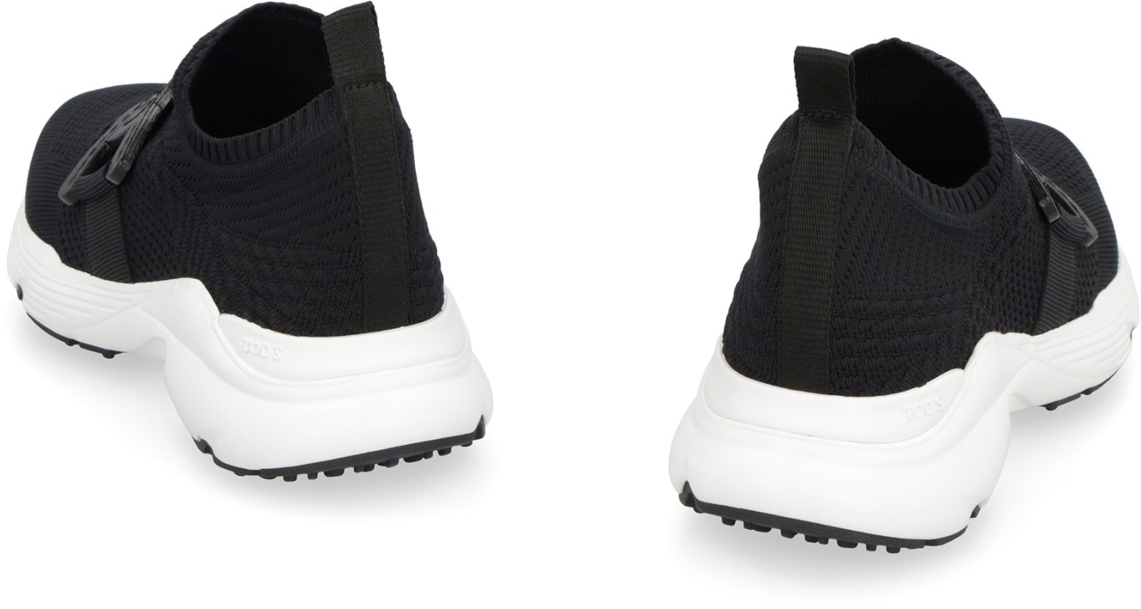 Shop Tod's Knitted Slip-on Sneakers