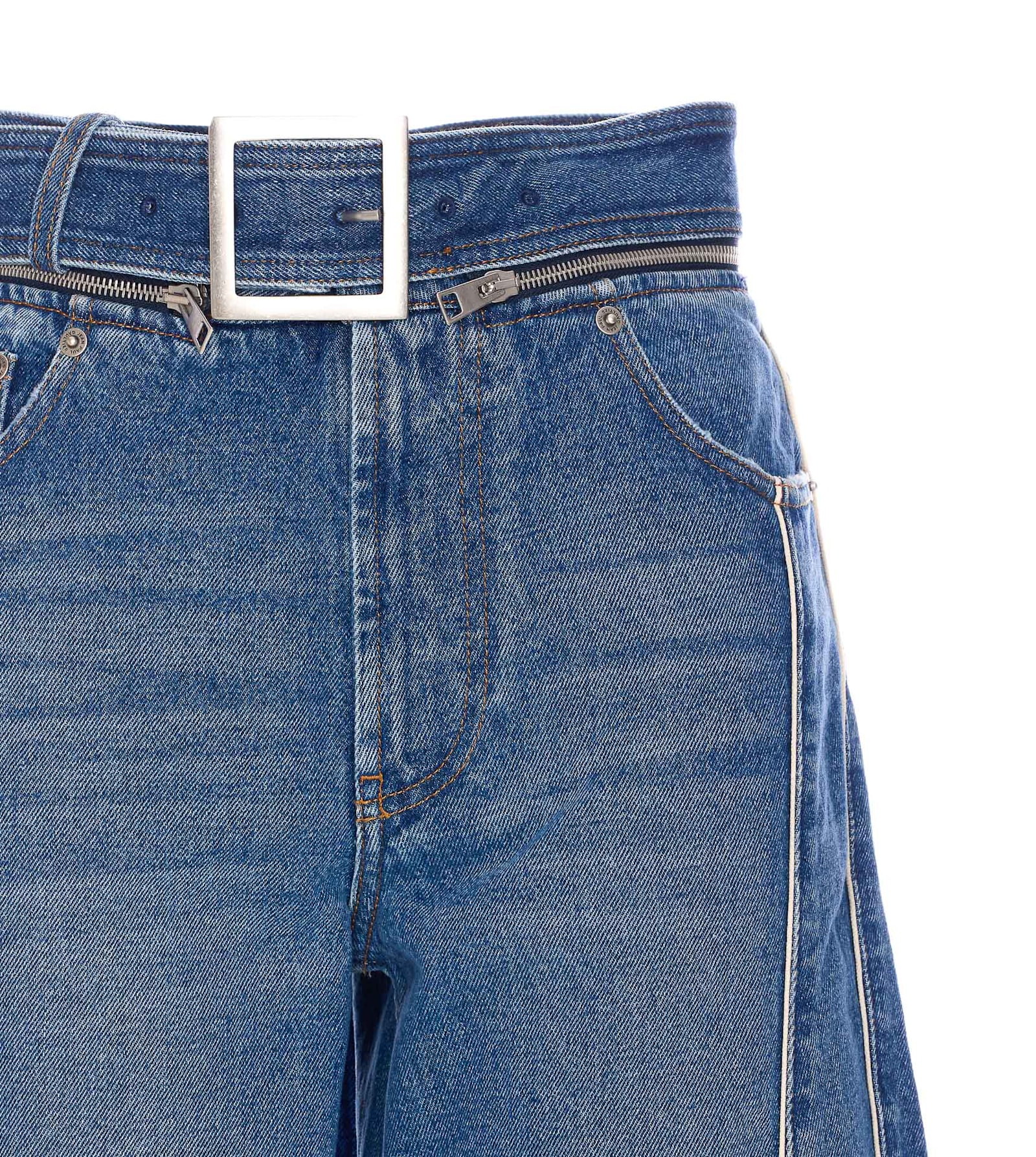 JEAN PAUL GAULTIER THE BELTED DENIM JEANS