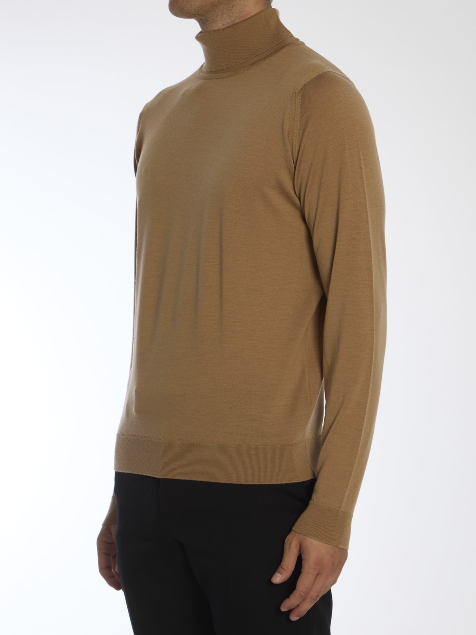 Shop John Smedley Cherwell Pullover In Beige