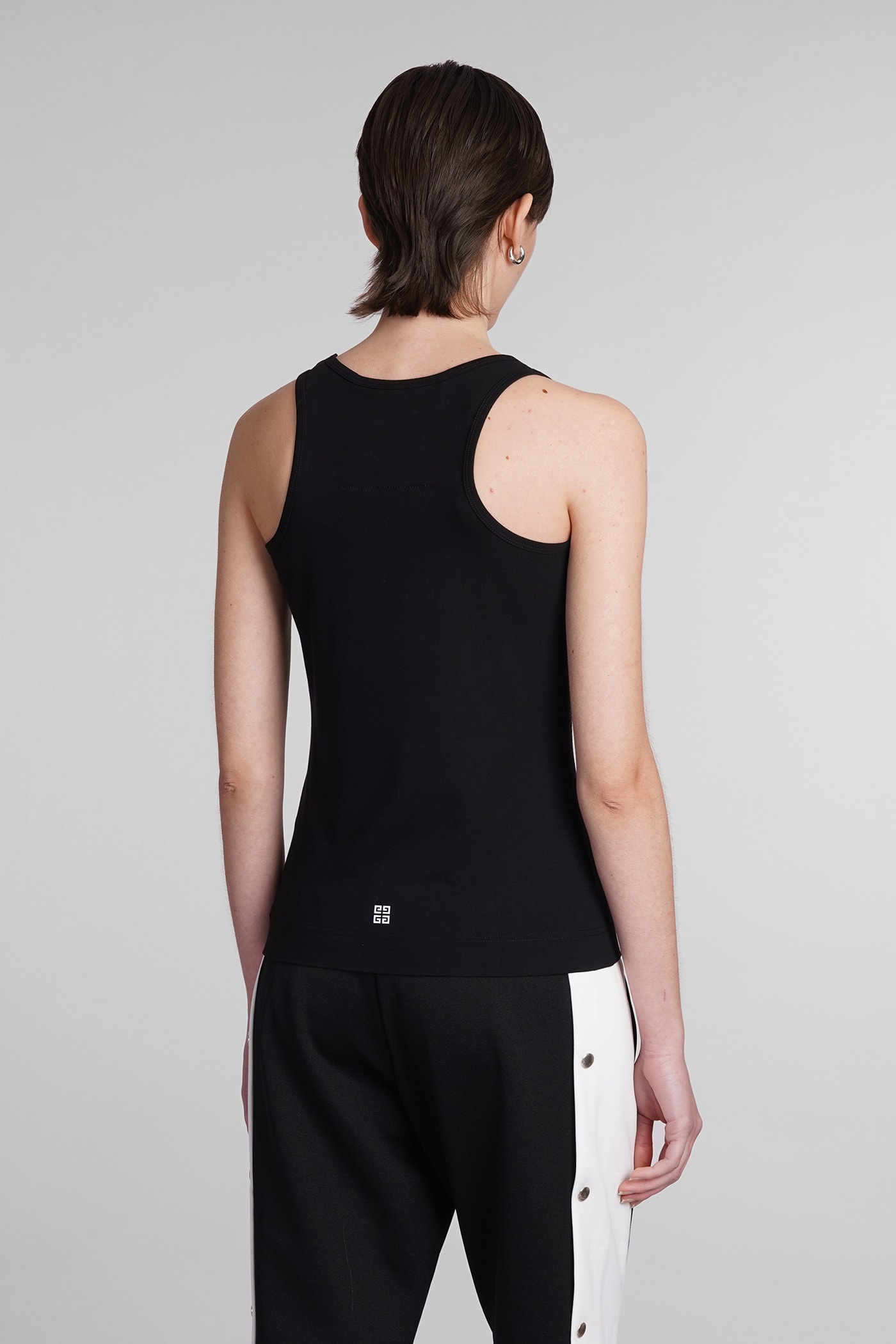 Shop Givenchy Tank Top In Black Cotton
