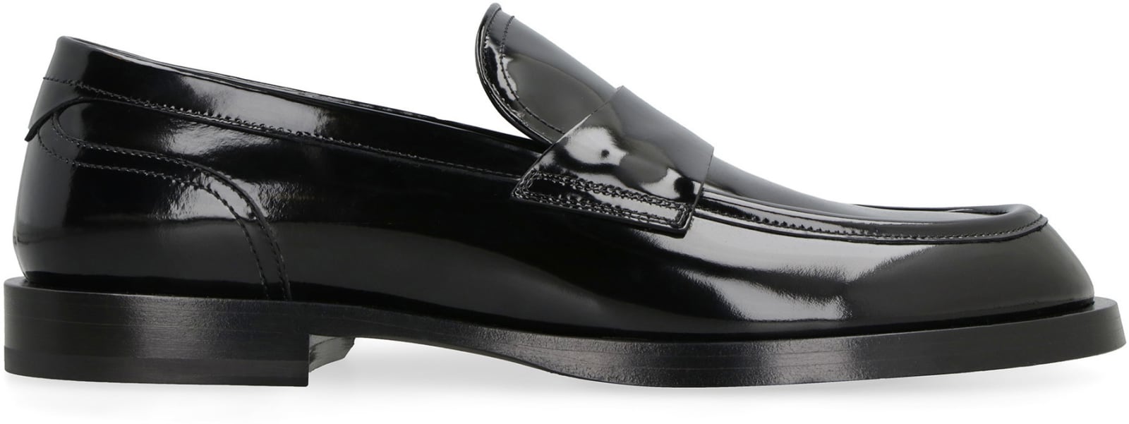 Shop Dolce & Gabbana Leather Loafers In Black