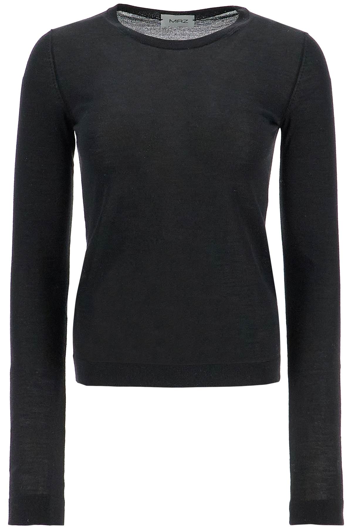 Shop Mrz Cashmere And Silk Blend Sweater In Nero (black)