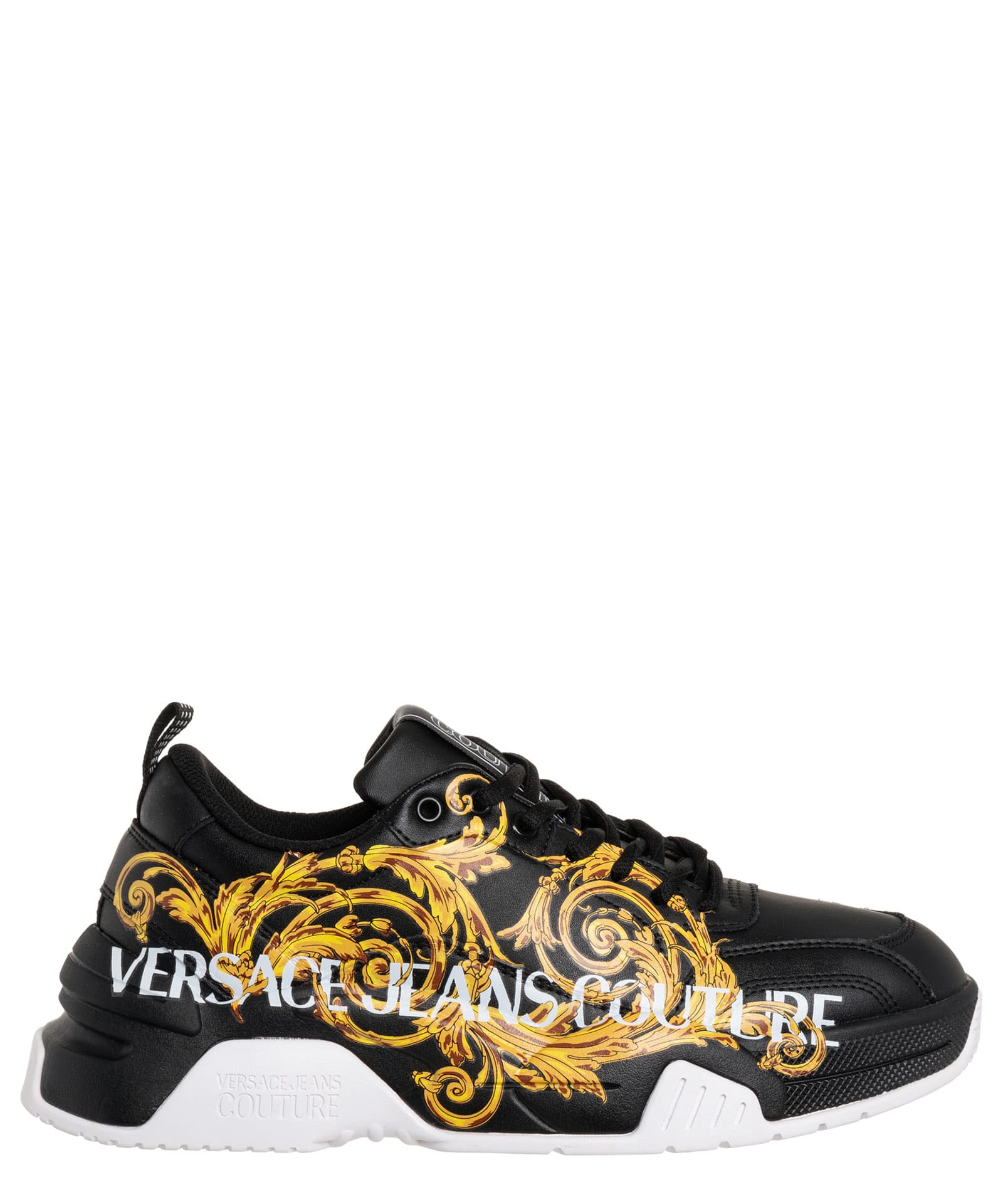 Versace Jeans Couture Stargaze Logo Couture Leather Sneakers