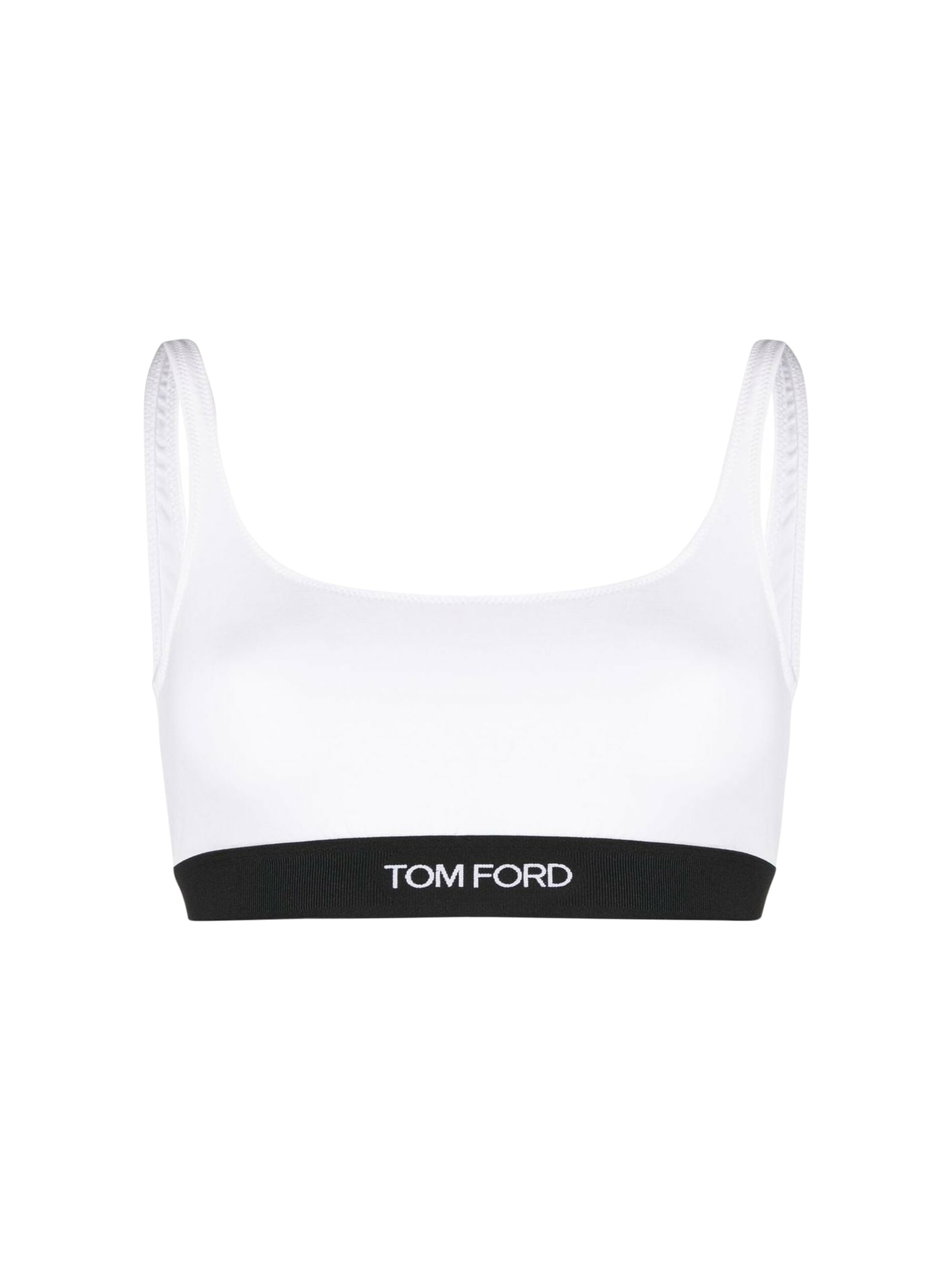 Shop Tom Ford Modal Signature Bralette In White