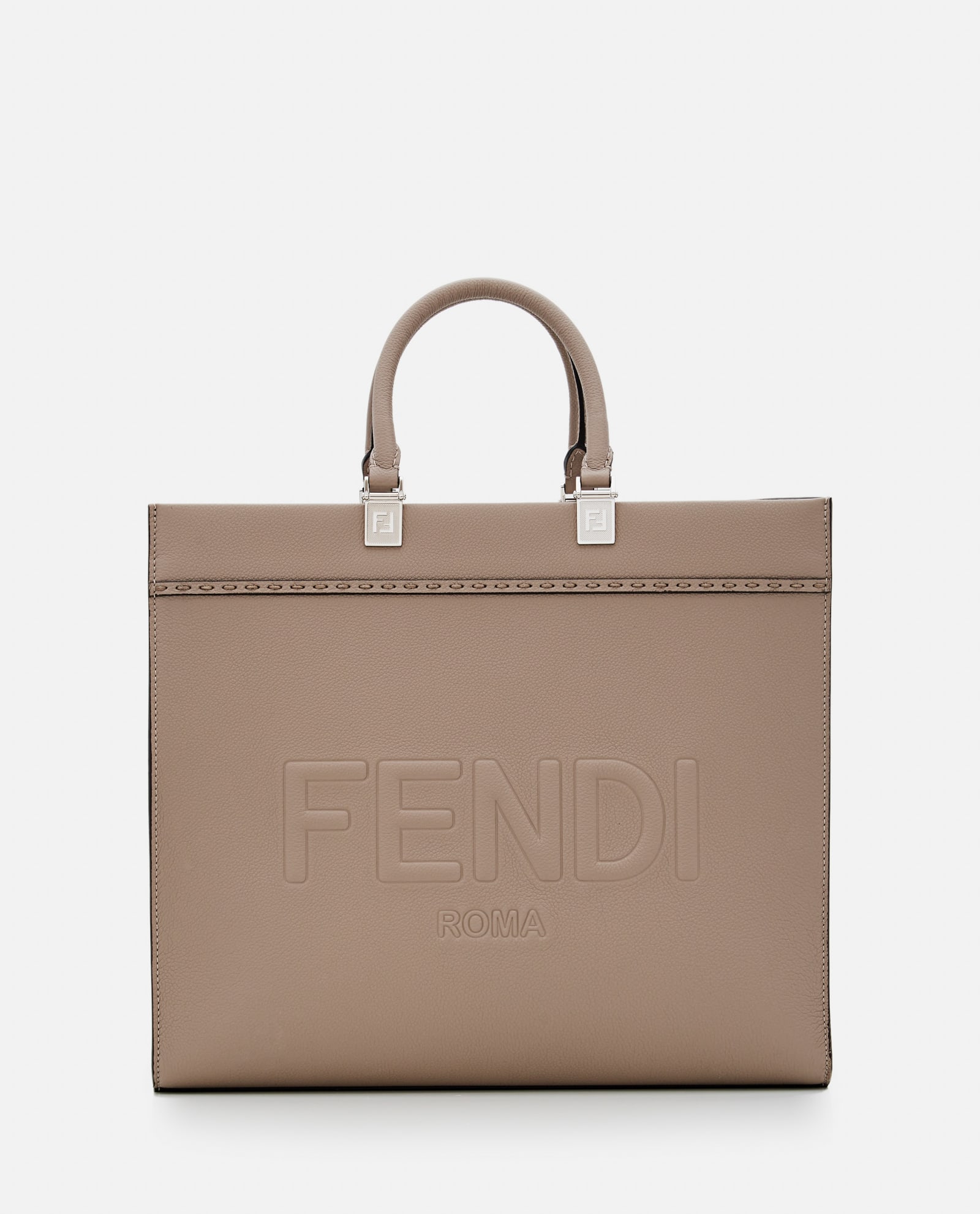 Fendi Leather Sunshine Tote Bag