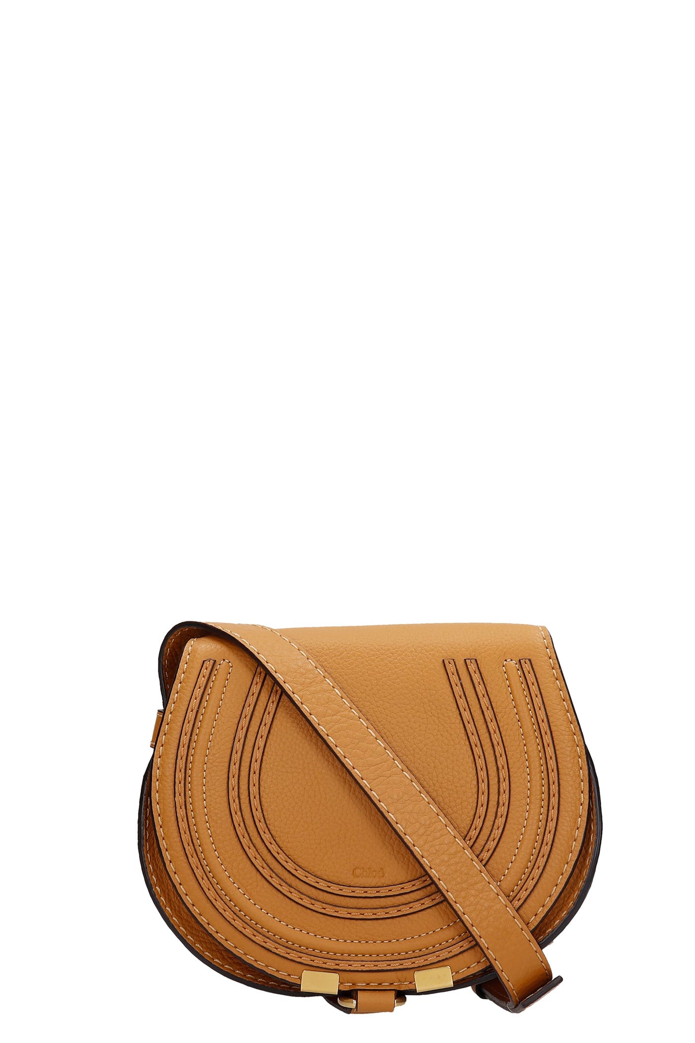 Chloé Mini Marcie Shoulder Bag In Leather Color Leather