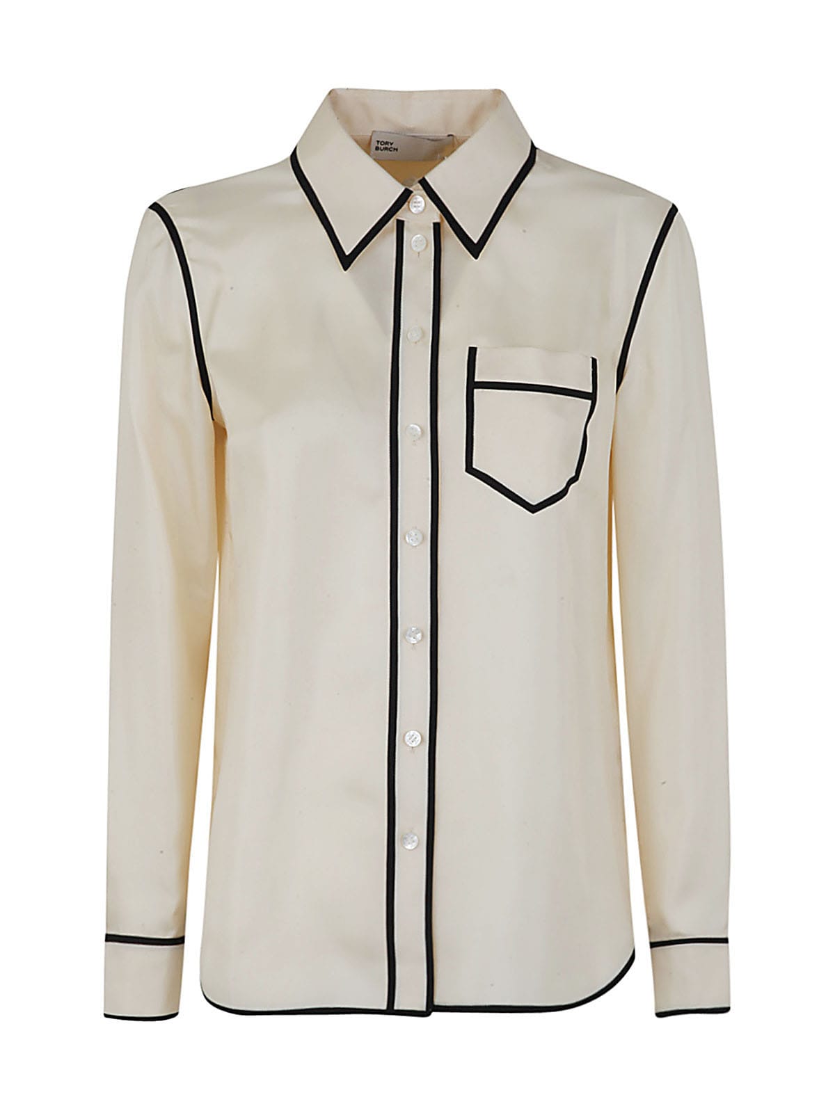 TORY BURCH SILK TWILL BRIGITTE SHIRT