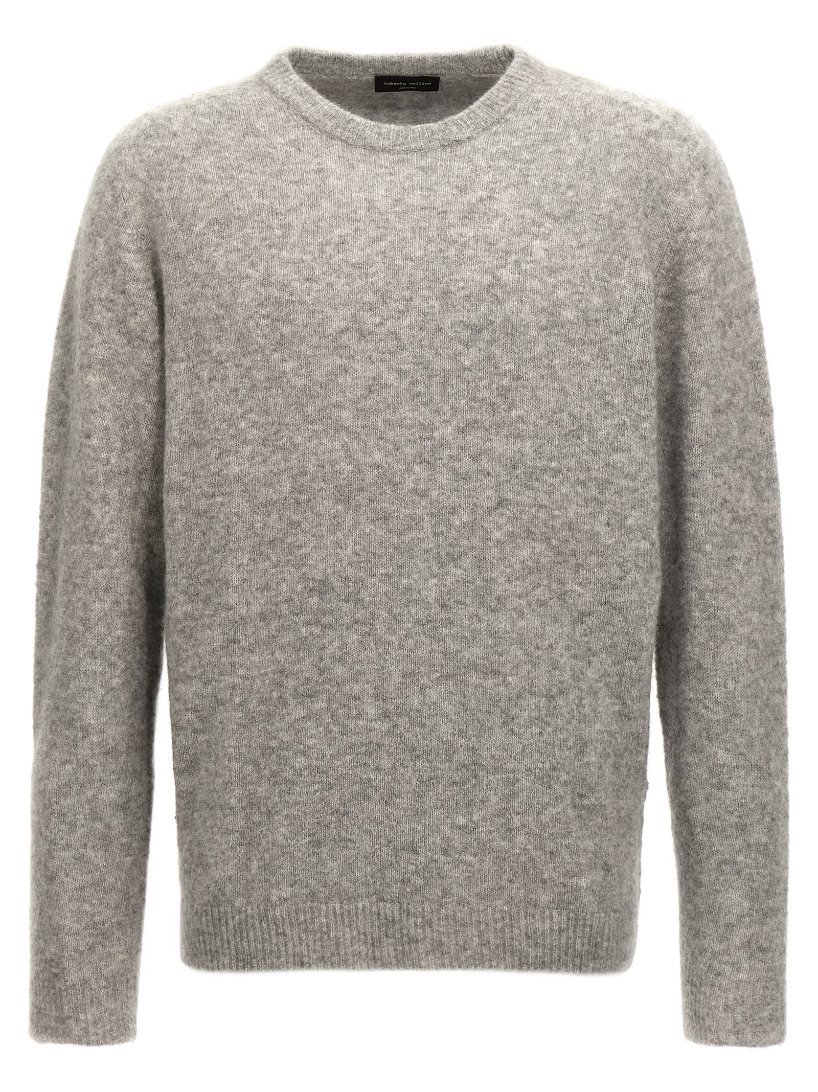 Shop Roberto Collina Crew-neck Sweater In Gray