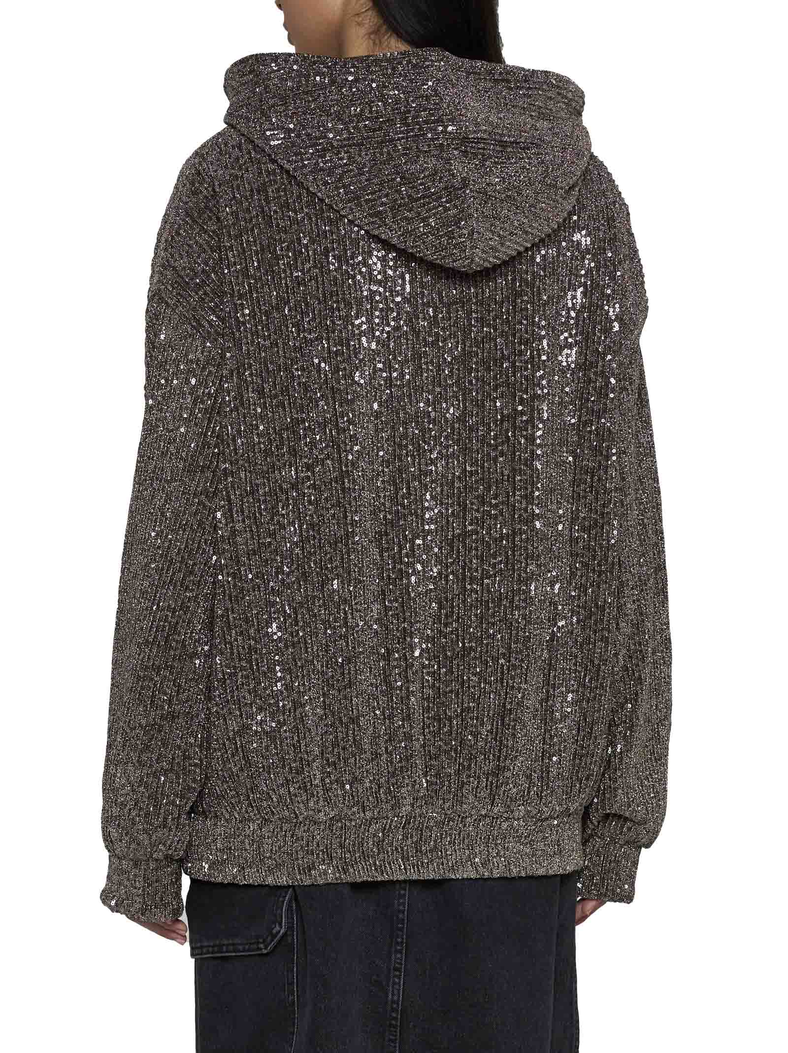 Shop Stine Goya Sweater In Holographic Sequin