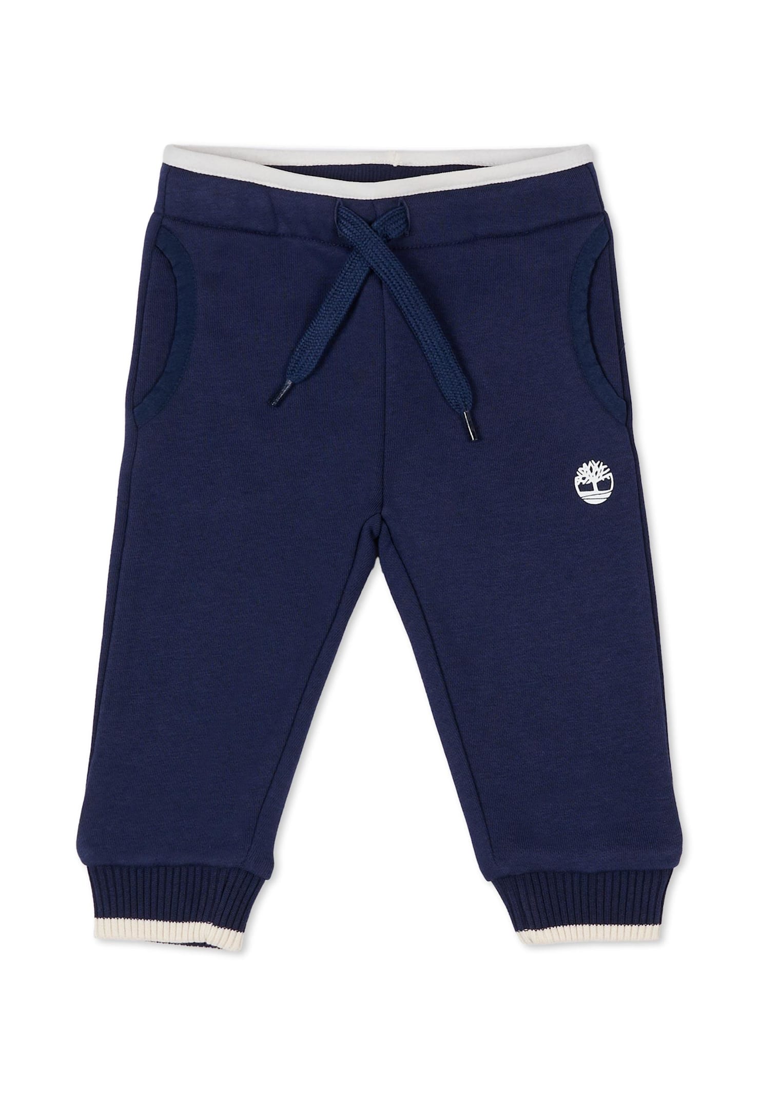 Timberland Blue Trouurs For Baby Boy With Logo In Blue