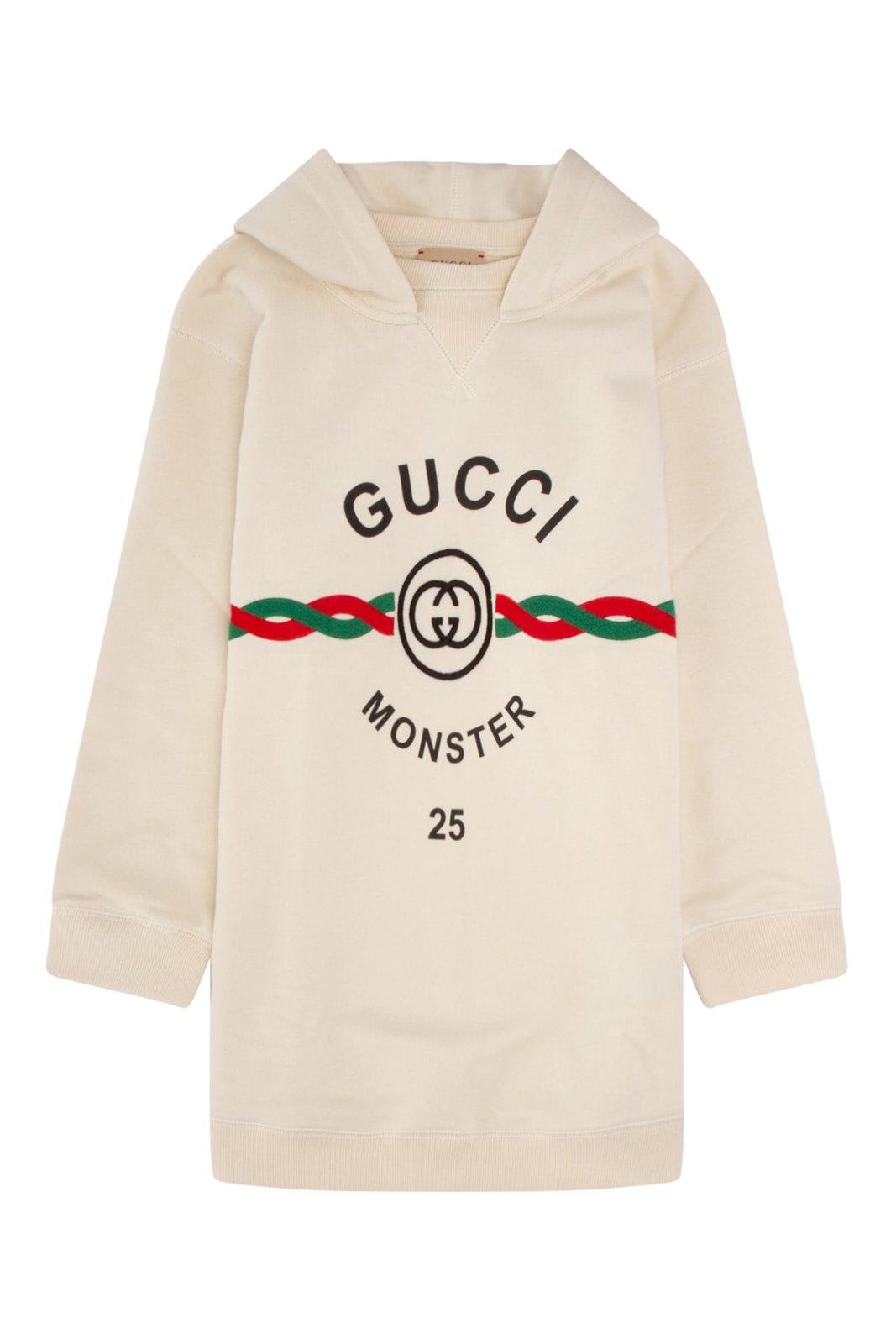 Gucci Logo Printed Long-sleeved Hoodie
