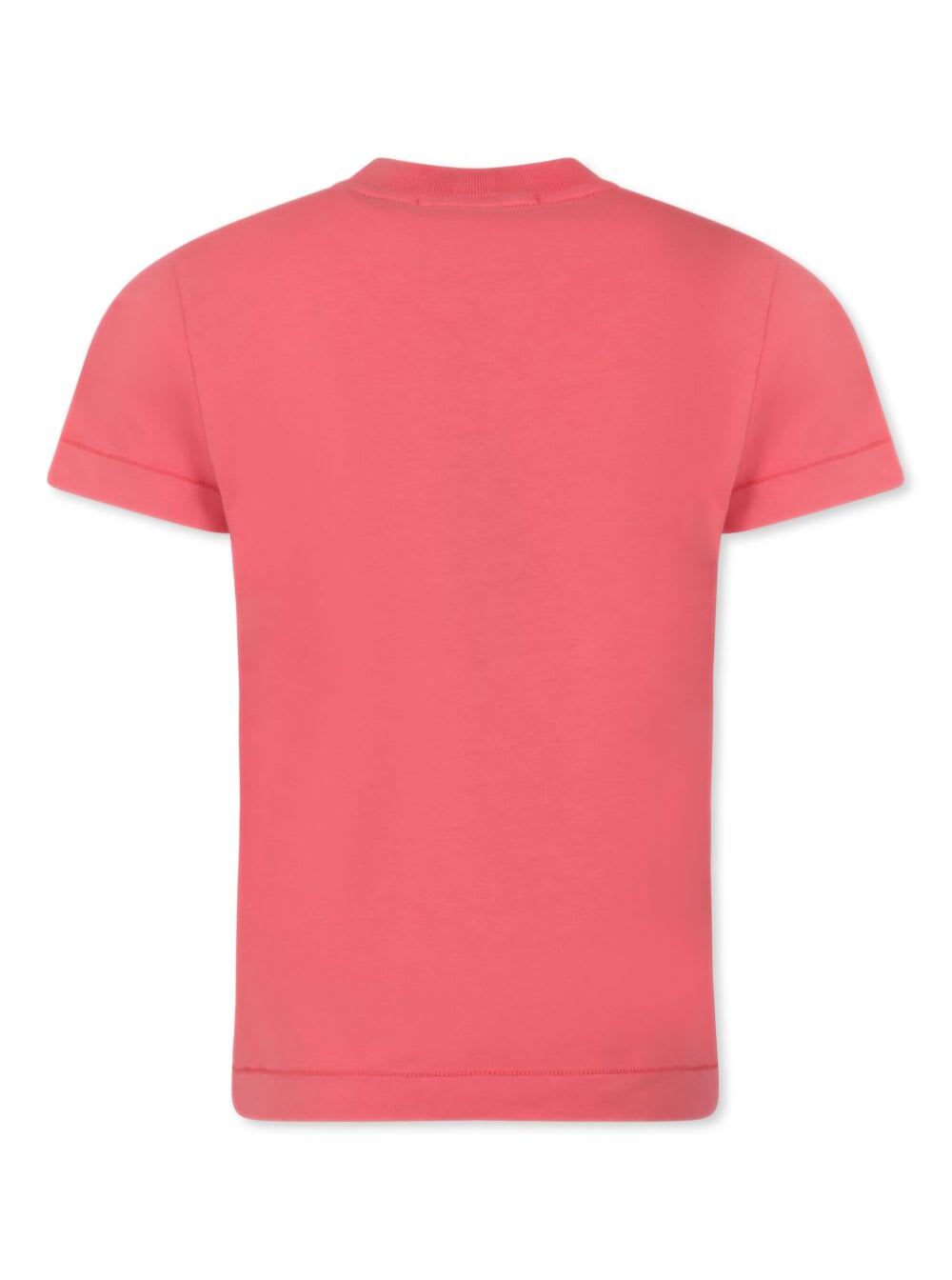 Stone Island Chest Logo-patch T-shirt In Red