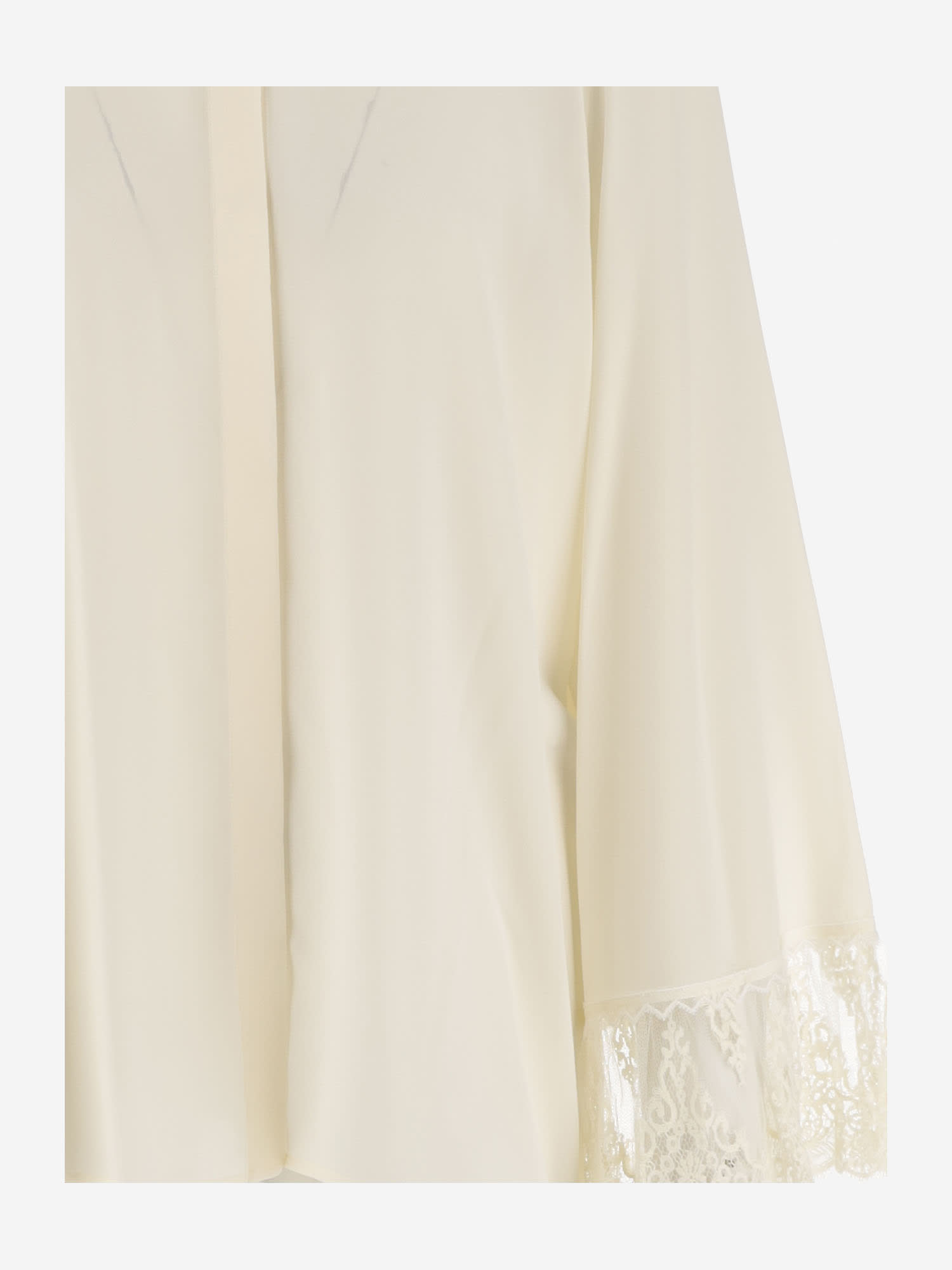 Shop Chloé Crepe De Chine Shirt In Ivory