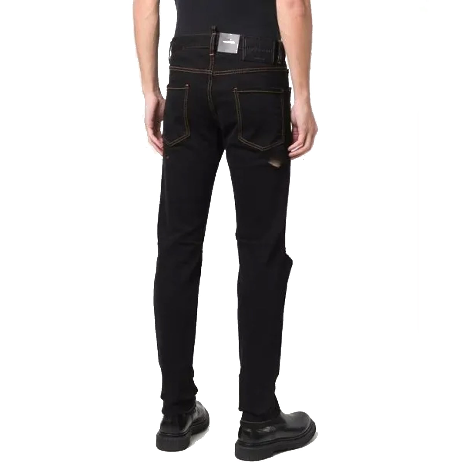 Dsquared2 Distressed-effect Jeans In Black
